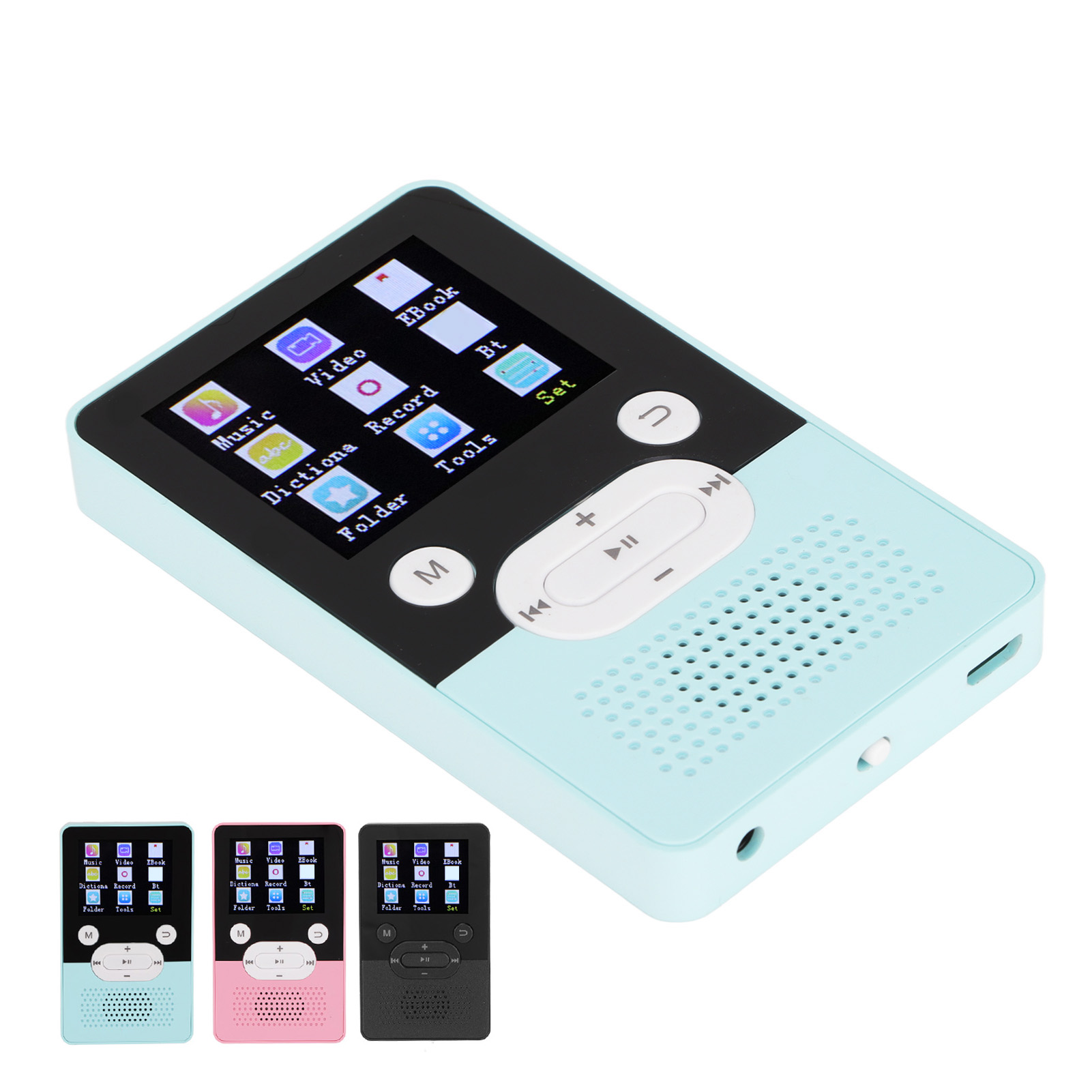 Reproductor de MP4 T9 pantalla a color de 1,8 pulgadas sonido sin pérdidas reproductor de MP3 con soporte BT 4,2 FG - Imagen 27 de 51