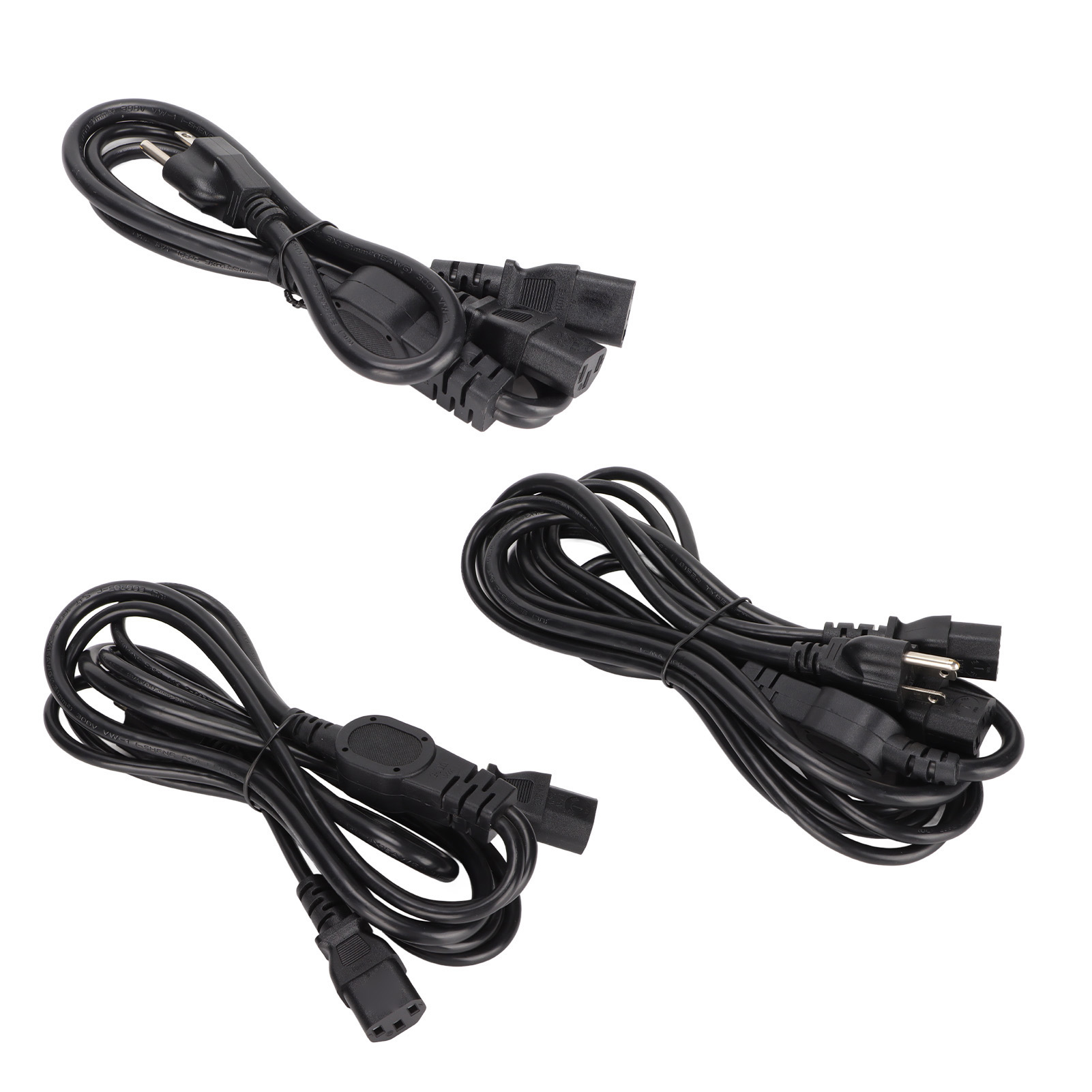 Computer Power Cord 5‑15P Male To Dual IEC320 C13 Female Y Shape PC Power Su GHB - Picture 32 of 33