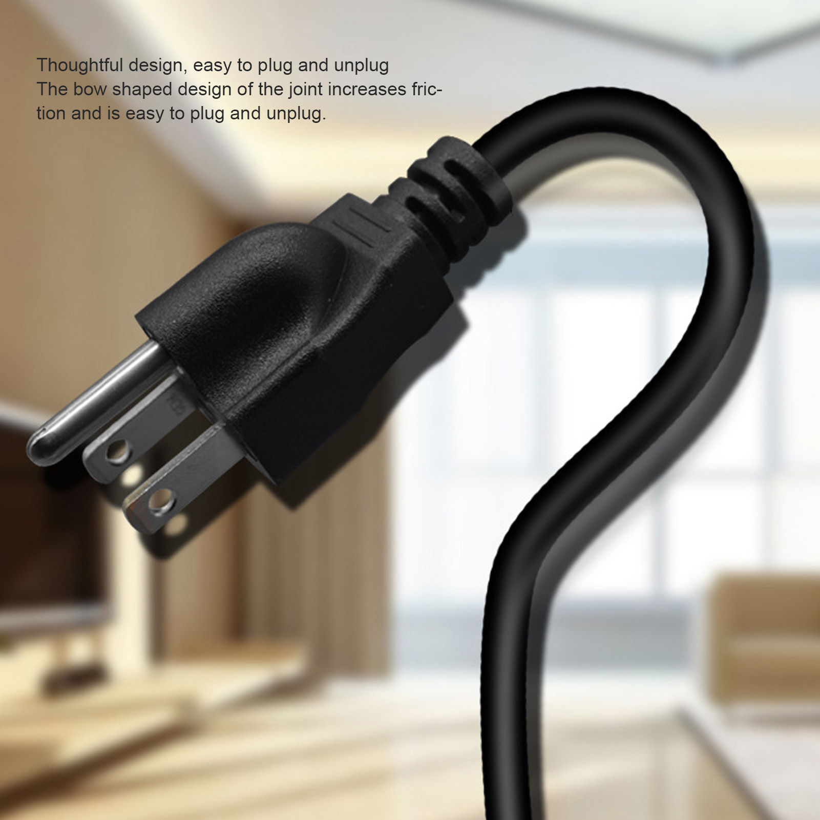 Computer Power Cord 5‑15P Male To Dual IEC320 C13 Female Y Shape PC Power Su GHB - Picture 27 of 33