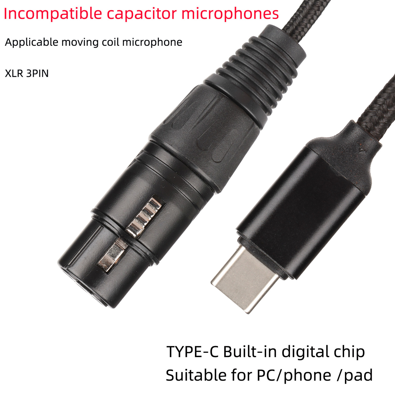 Câble USB C vers XLR Femelle, Enregistrement Plug and Play pour - Cdiscount  Informatique
