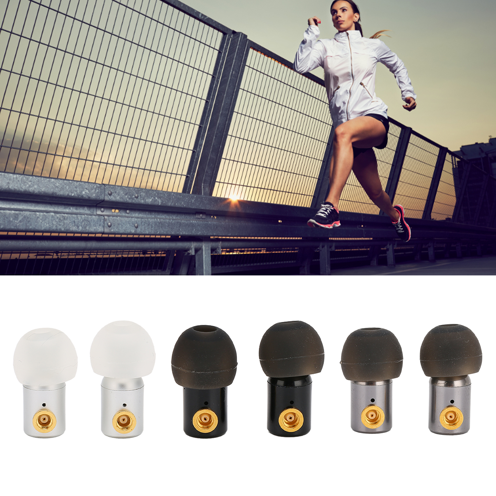 Earbuds Head Replacement Detachable Sports Earphones Head With MMCX Interface FY - Afbeelding 25 van 33