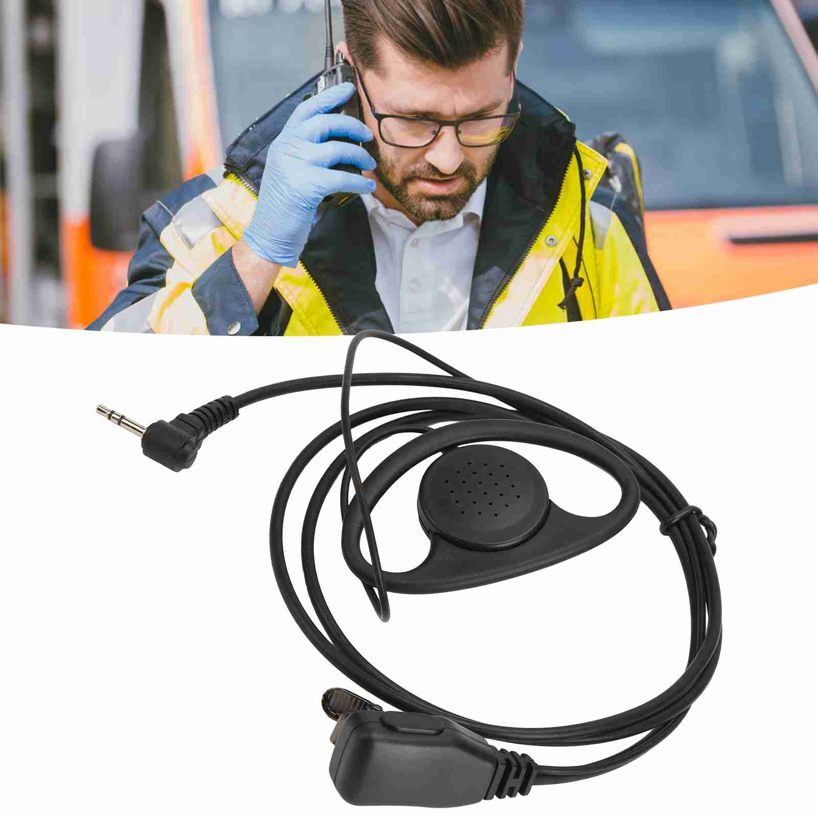 Walkie Talkie Earpiece Electroplating Process 1 Pin 2.5mm Two Way Radio Heads FY - Zdjęcie 27 z 28