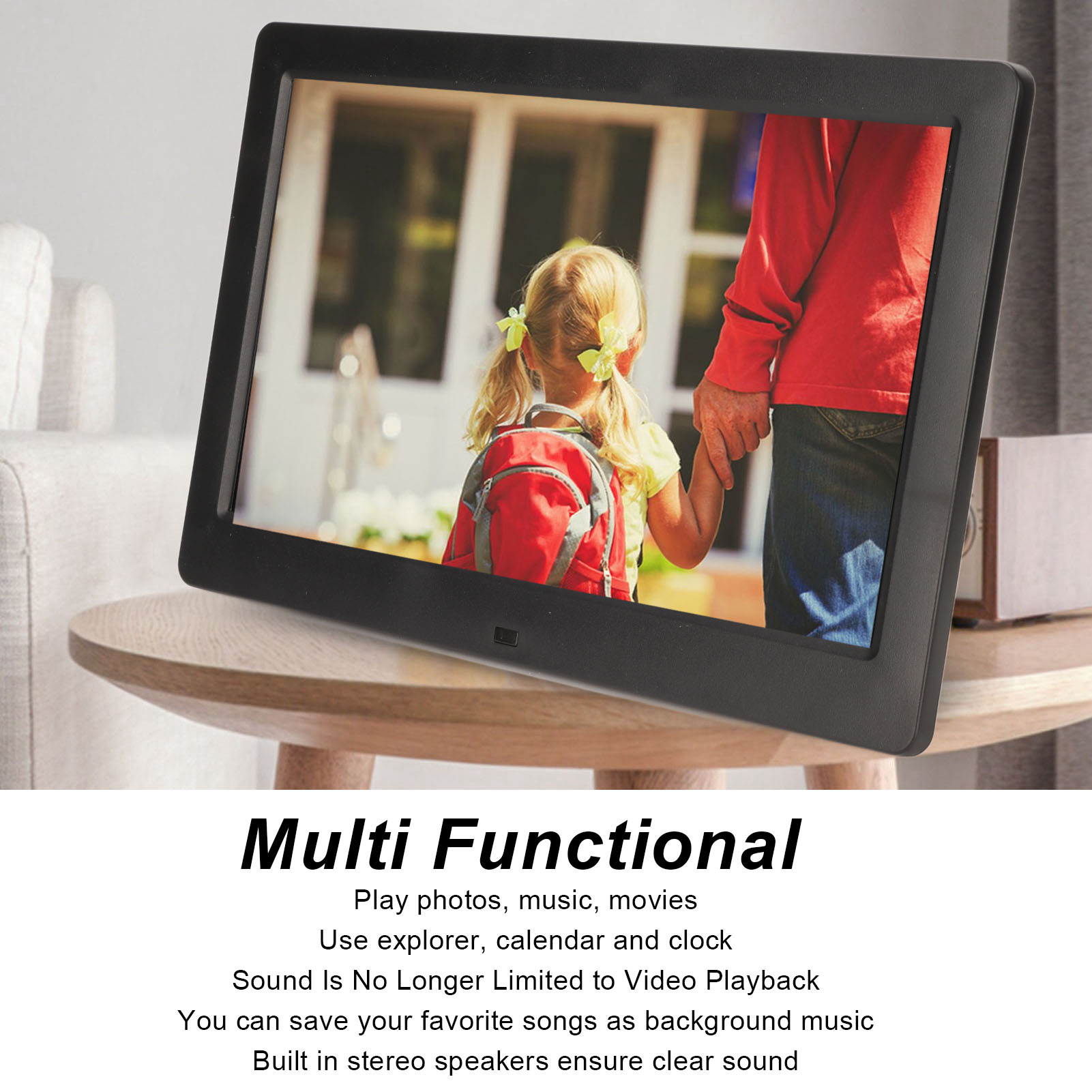 Digital Photo Frame 10 Inch HD LED Screen Slideshow Clock Music Function Ele ECM - Picture 14 of 18