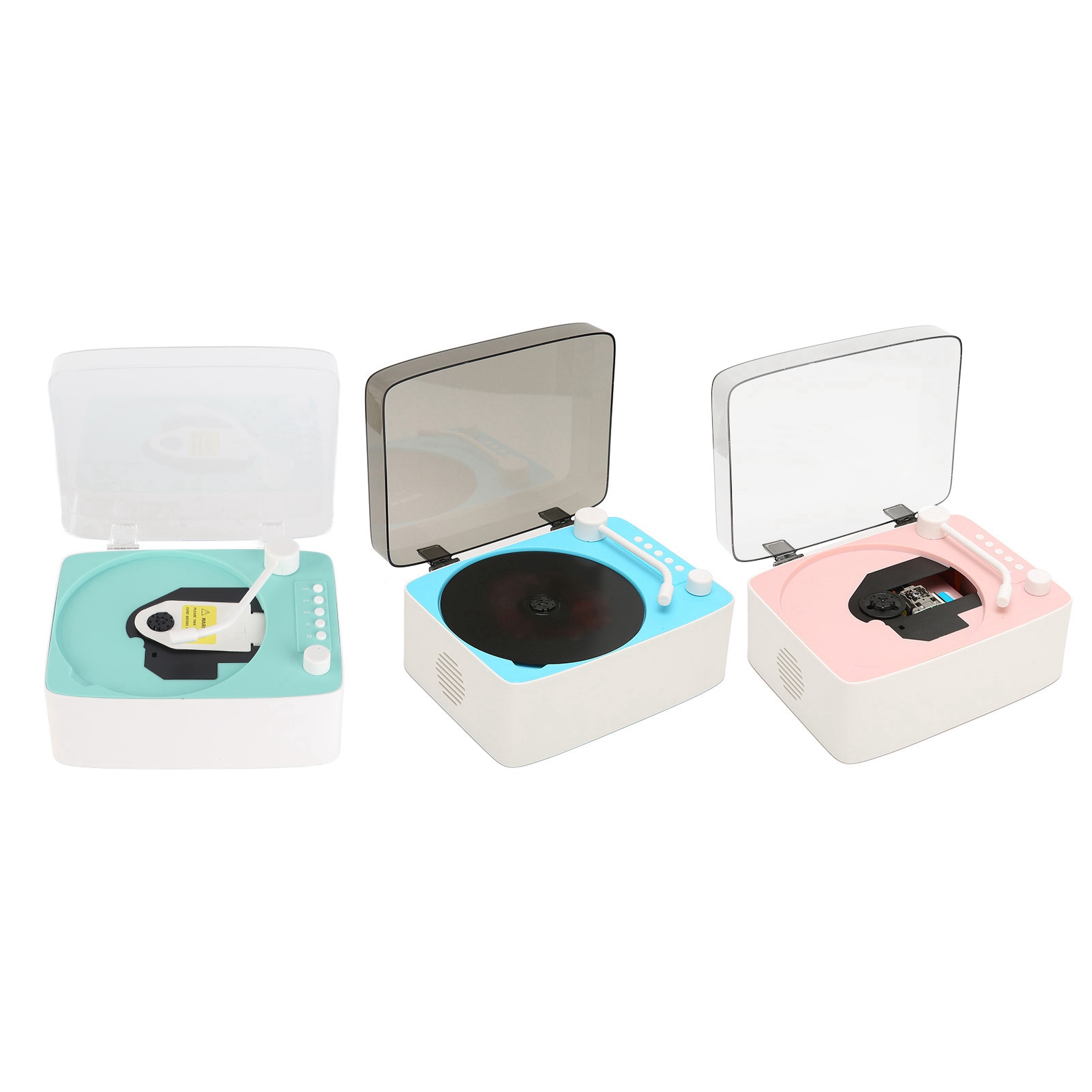 CD Player Mini Multifunctional Vintage BT Speaker CD Music Player For Home NEW - Imagen 18 de 21