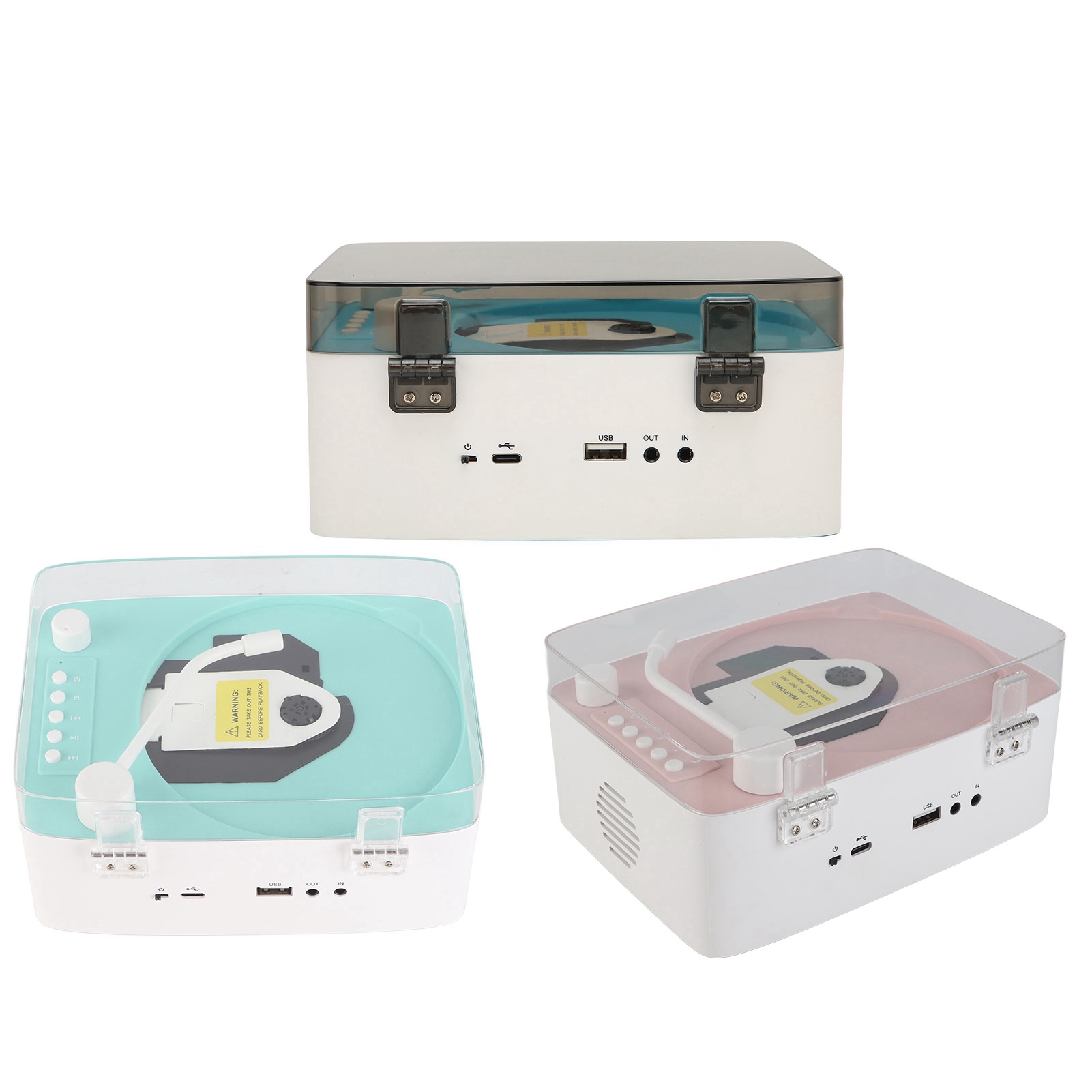 CD Player Mini Multifunctional Vintage BT Speaker CD Music Player For Home NEW - Imagen 15 de 21