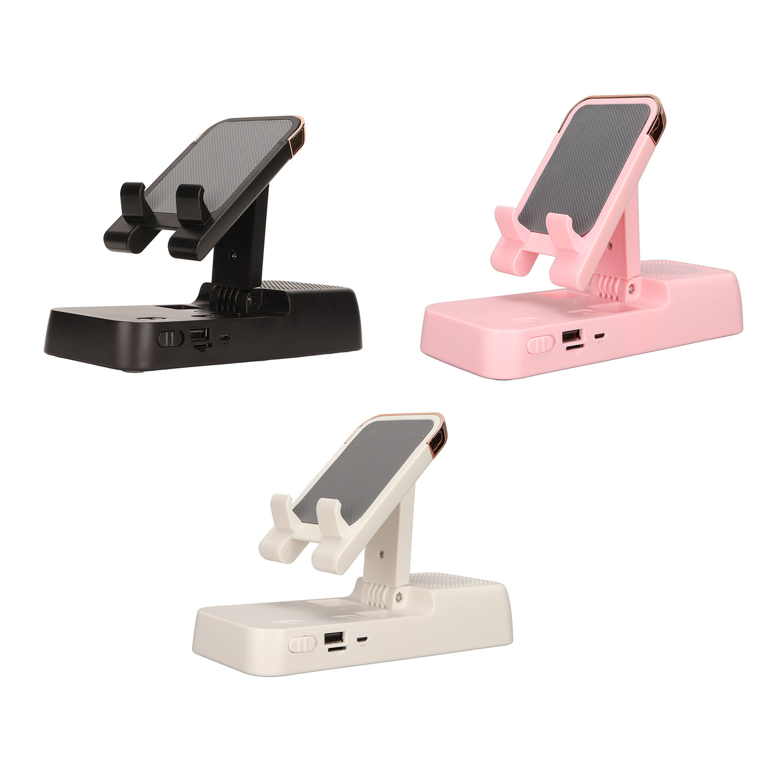 Stojak na telefon BT Głośnik Zapobiega poślizgowi HD Stereo Uchwyt na telefon komórkowy Wireless Speak CB - Zdjęcie 28 z 31