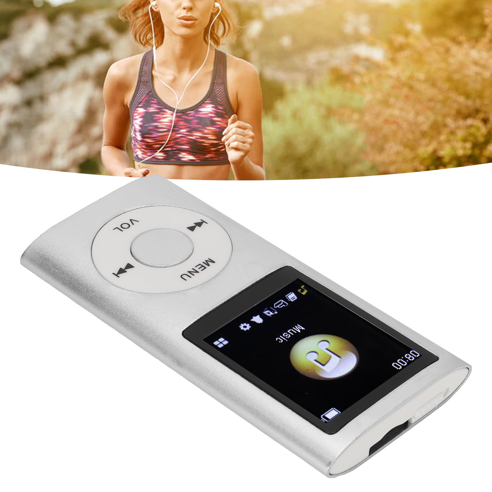 Lettore Musicale MP3 Multifunzione Suono Senza Perdite Slim 8 Ore Durata Batteria MU7T - Foto 13 di 22