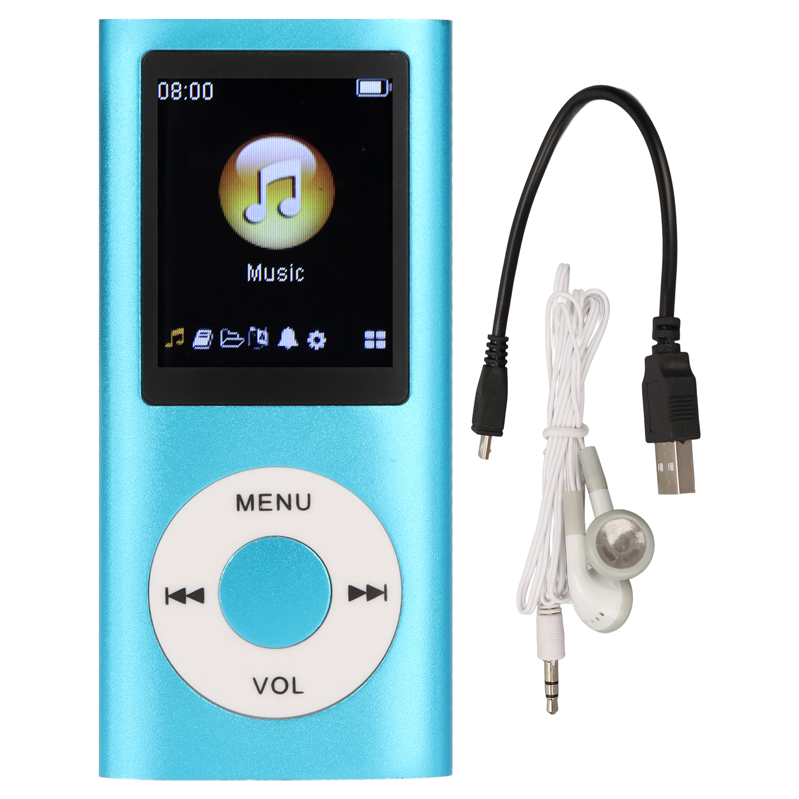 Lettore Musicale MP3 Multifunzione Suono Senza Perdite Slim 8 Ore Durata Batteria MU7T - Foto 21 di 22