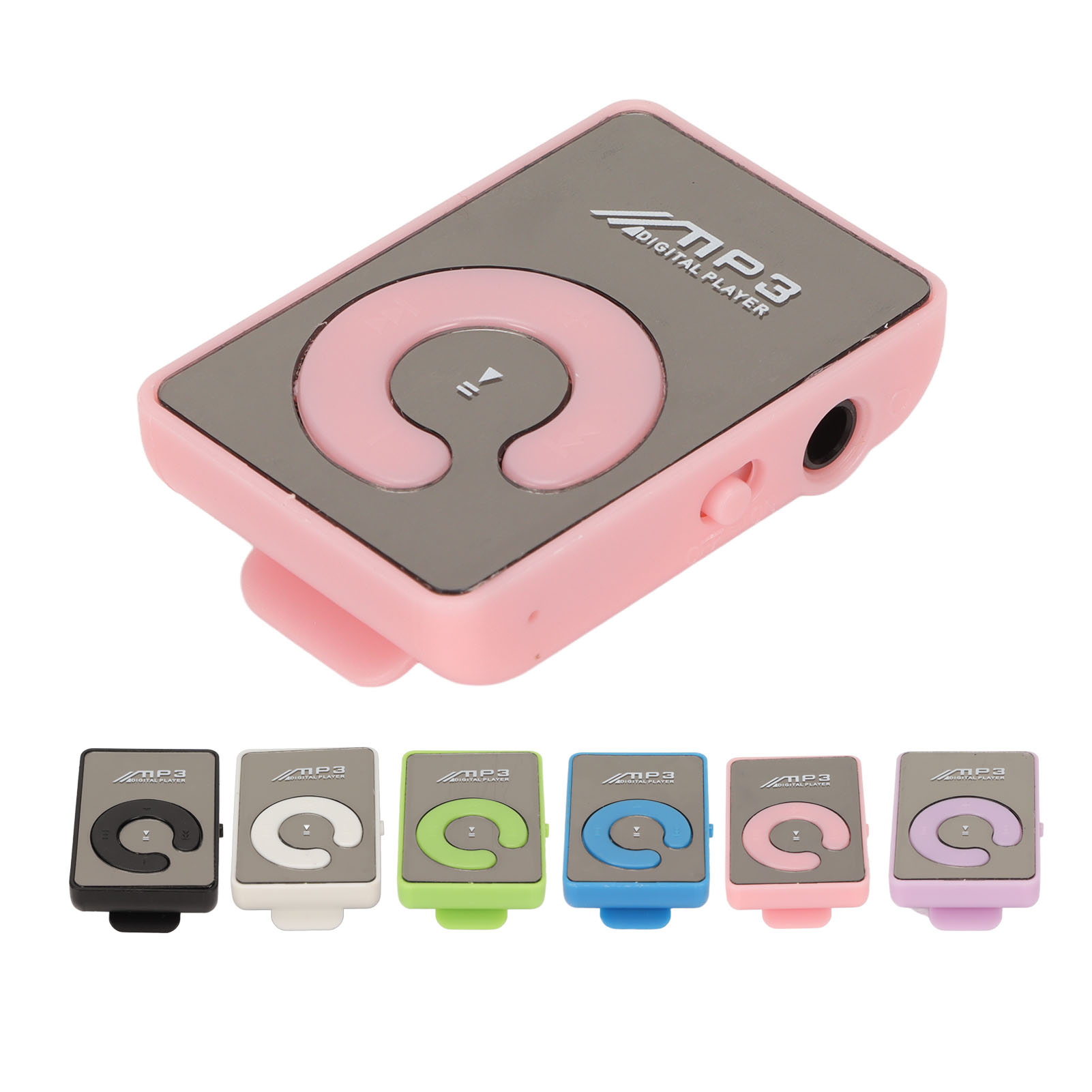 Back Clip Player Portable Lightweight Mini MP3 Music Player With Memory Card Fit