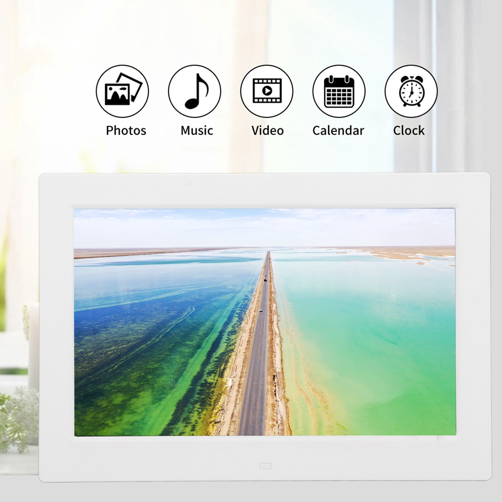 Digital Photo Frame 13in 16:10 LED Display 1280x800 Electric Photo Frame Wit BEA - Picture 18 of 18