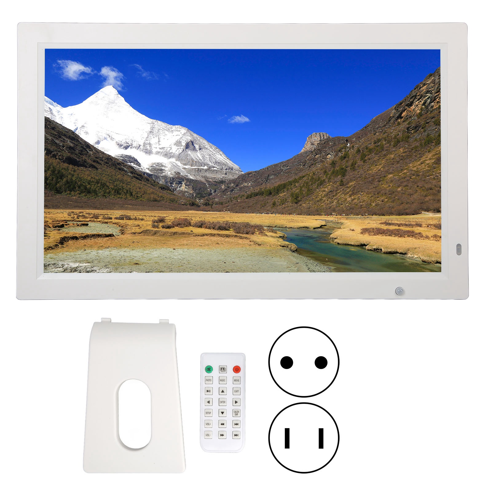 21.5in Digital Photo Frame 16:9 IPS Display 1920x1080 HD Digital Picture Fra NEW - Afbeelding 14 van 18