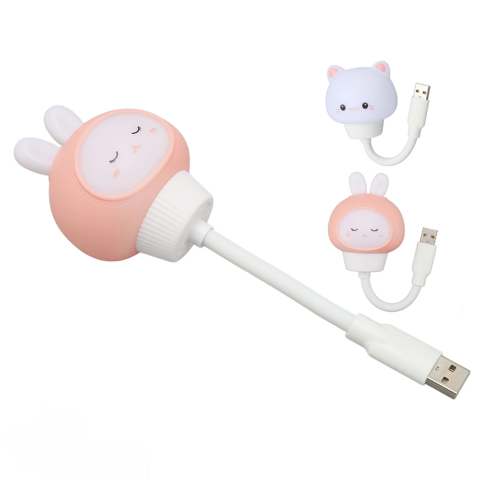 USB LED Light Voice Control 3 Brightness Timing Eye Prot-ection Portable Cute CB - Afbeelding 8 van 13