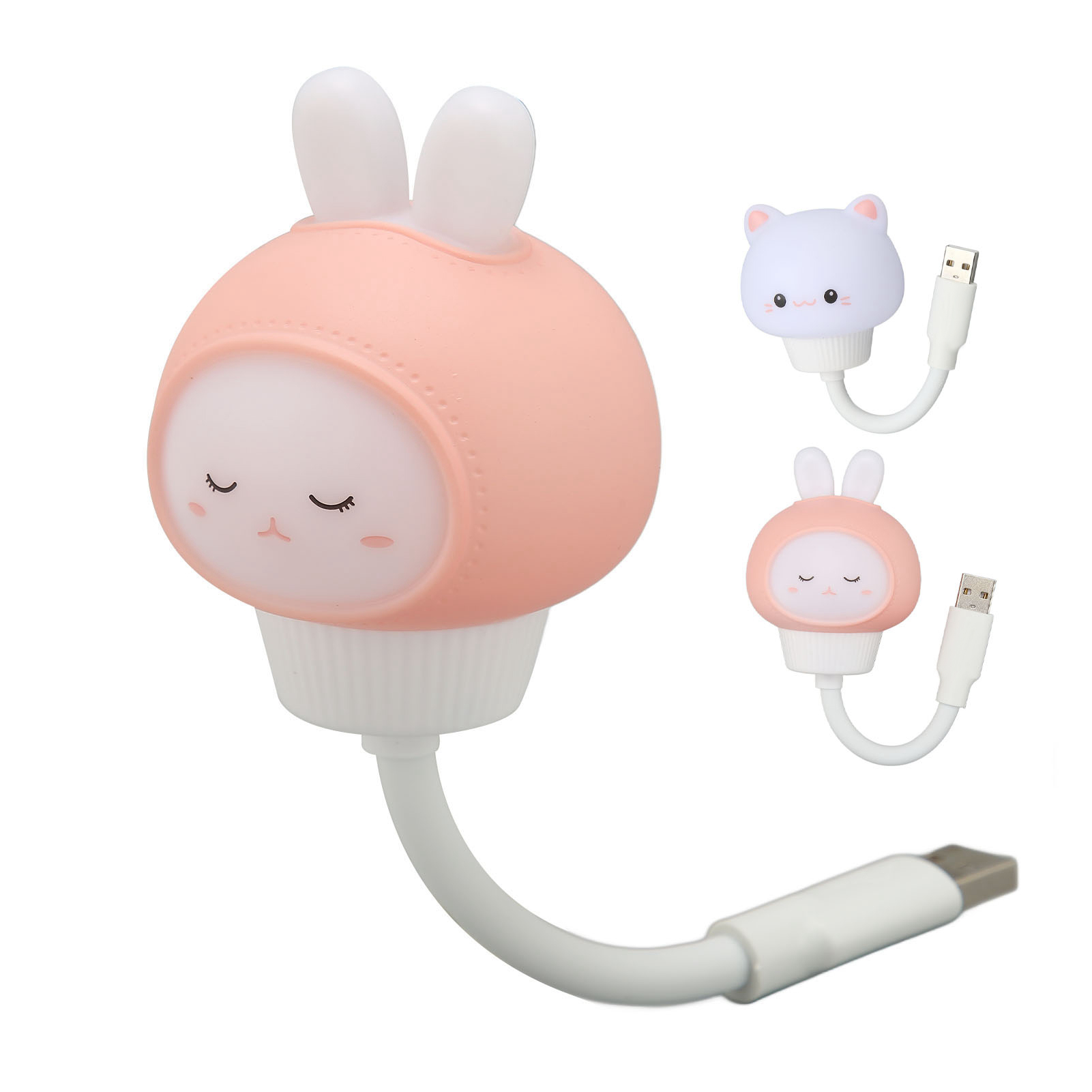 USB LED Light Voice Control 3 Brightness Timing Eye Prot-ection Portable Cute FY - Afbeelding 8 van 13