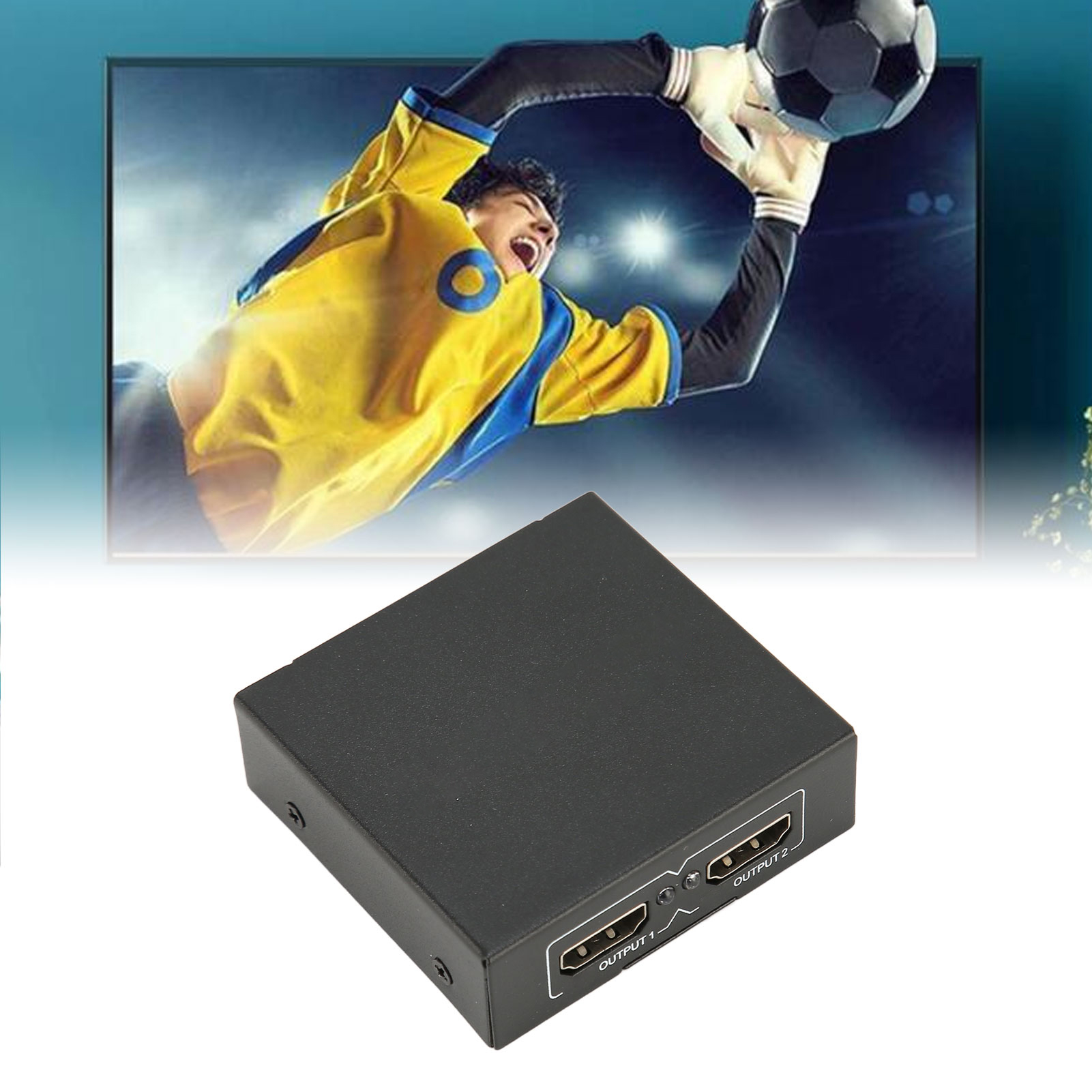 HD Multimedia Interface Splitter Amplifier 1 In 2 Out Dual Monitor 10 NEW - Afbeelding 15 van 16