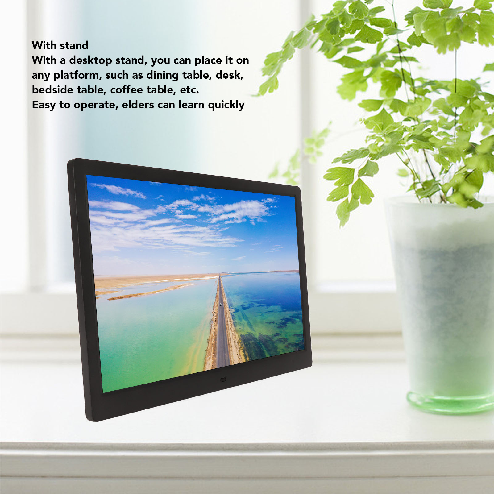 New 15.4in LCD Digital Photo Frame HD 1280x800 Large Storage USB Interface Elect - Picture 15 of 21