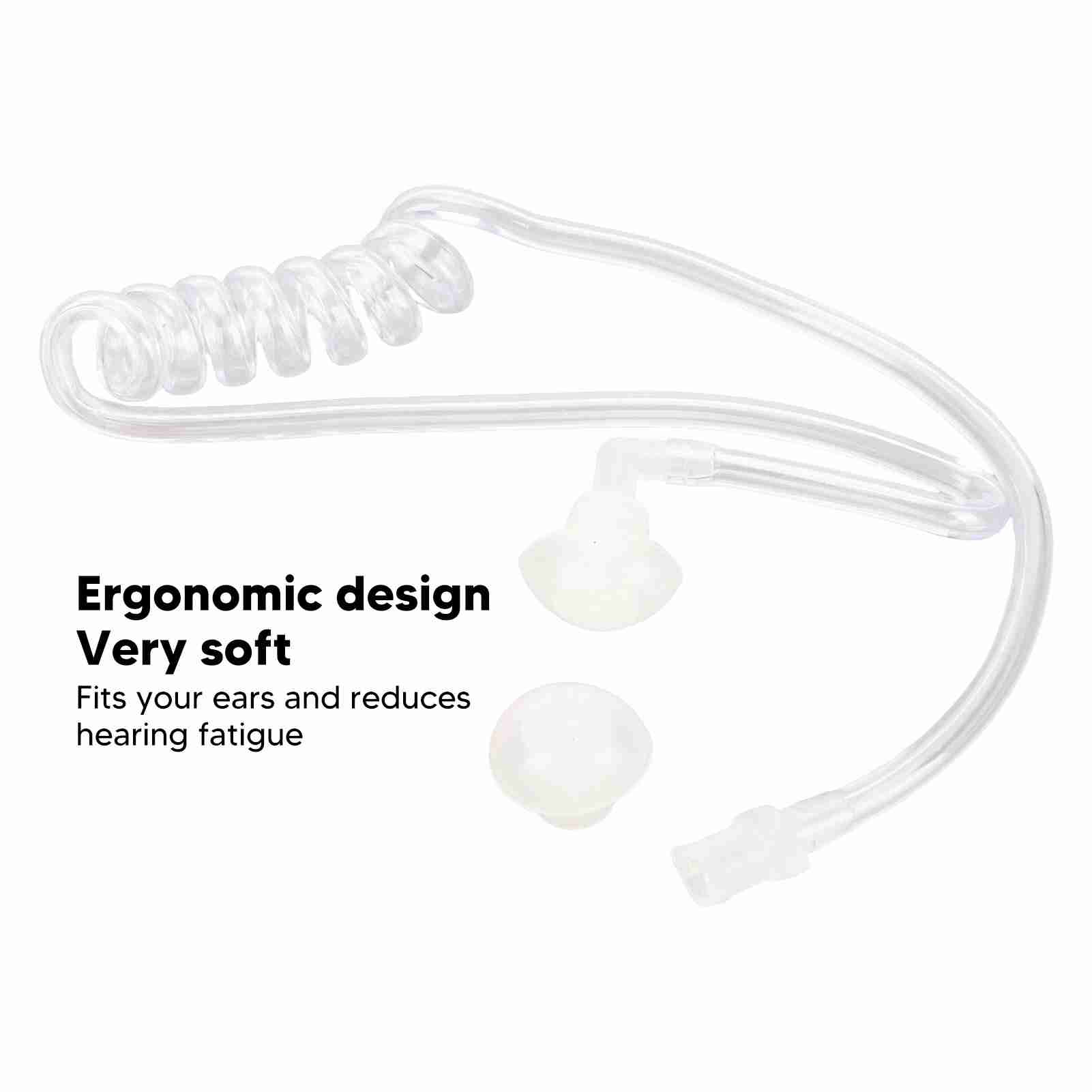 Rura akustyczna Słuchawka Cewka Rura Ergonomiczna zamiennik Przezroczysta rura akustyczna Wi CB - Zdjęcie 30 z 31