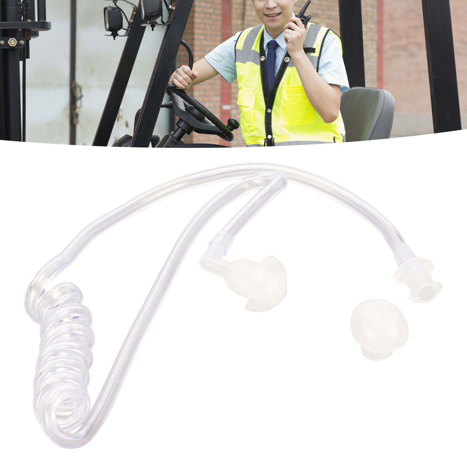 Acoustic Tube Earpiece Coil Tube Ergonomic Replacement Clear Acoustic Tube W FTD - Zdjęcie 15 z 21