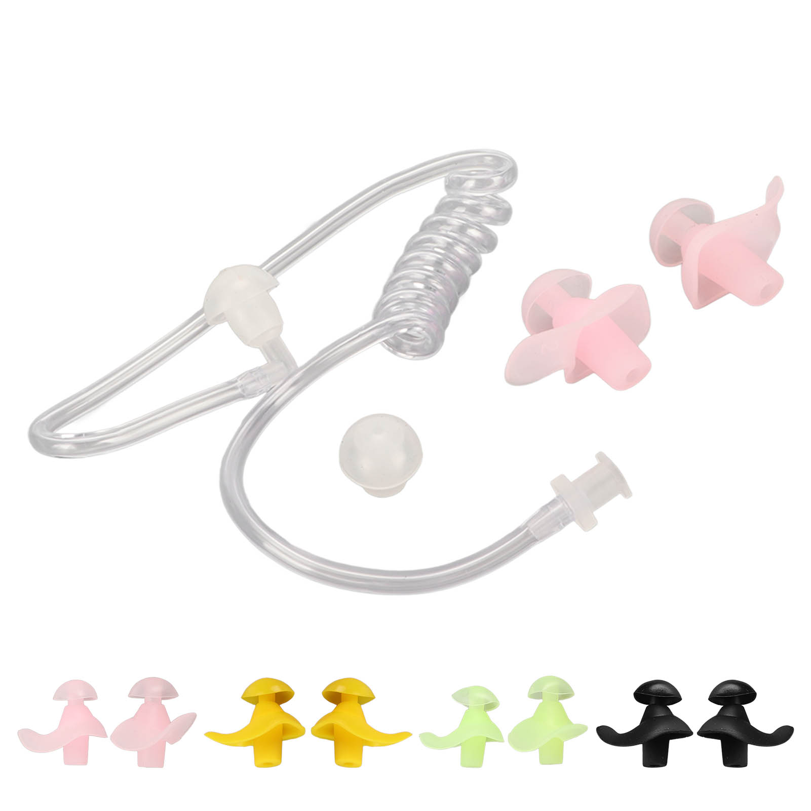 Acoustic Coil Tube Replacement Acoustic Tube With Silicone Earplugs For Two SG5 - Zdjęcie 25 z 34