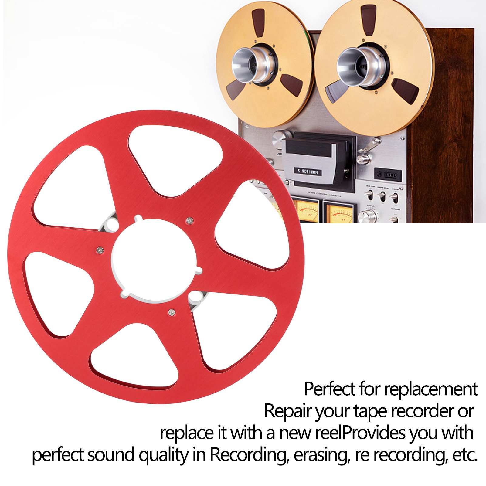 1/4 Empty Tape Reel Reel Tape Recorder Accessory Empty Disc Opening Machine NEW - Afbeelding 21 van 21