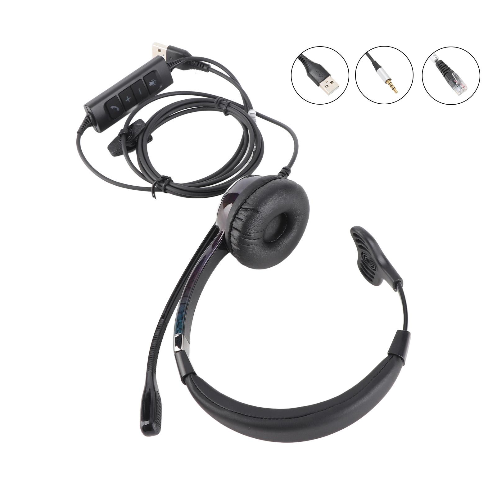 Telephone Headset Professional Noise Canceling Single Ear Customer Service GDB - Picture 14 of 18