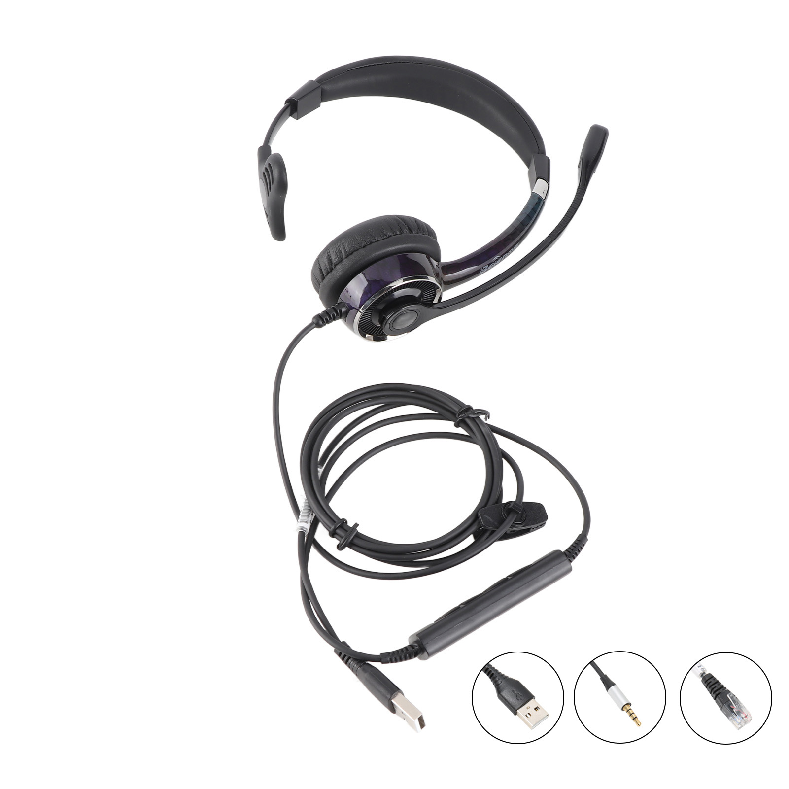 Telephone Headset Professional Noise Canceling Single Ear Customer Service SLK - Photo 16/18