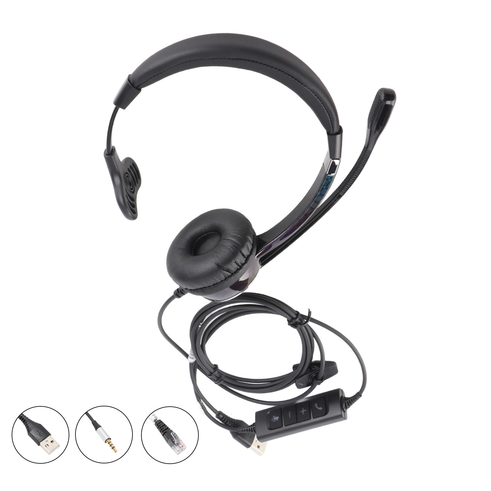 Telephone Headset Professional Noise Canceling Single Ear Customer Service HLF - Picture 15 of 18
