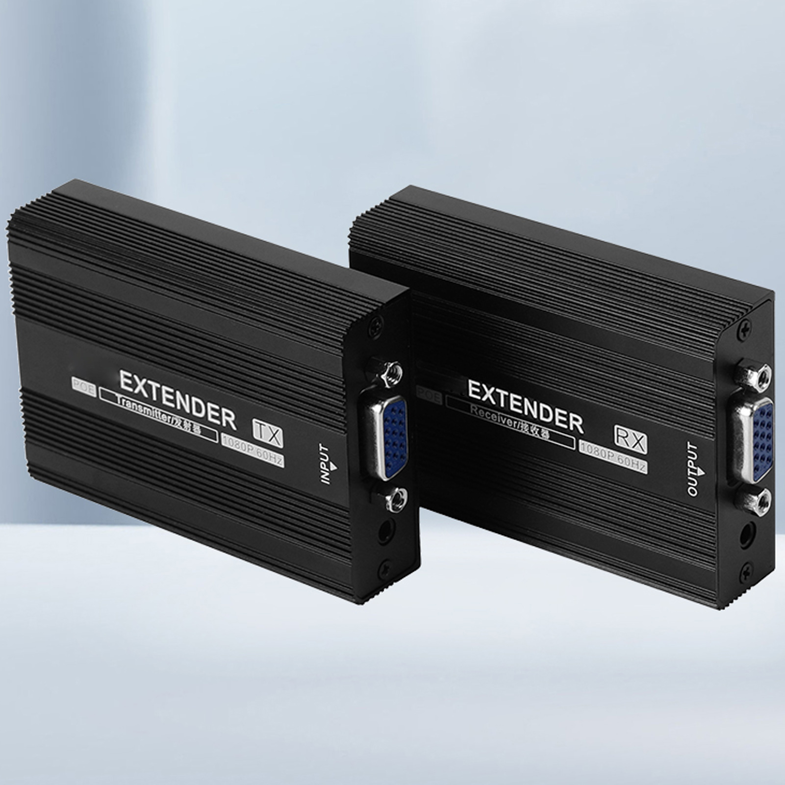 VGA Extender Multifunction Long Range 492.1ft 1080P 60HZ VGA Transmitter Rece CB - Afbeelding 27 van 30