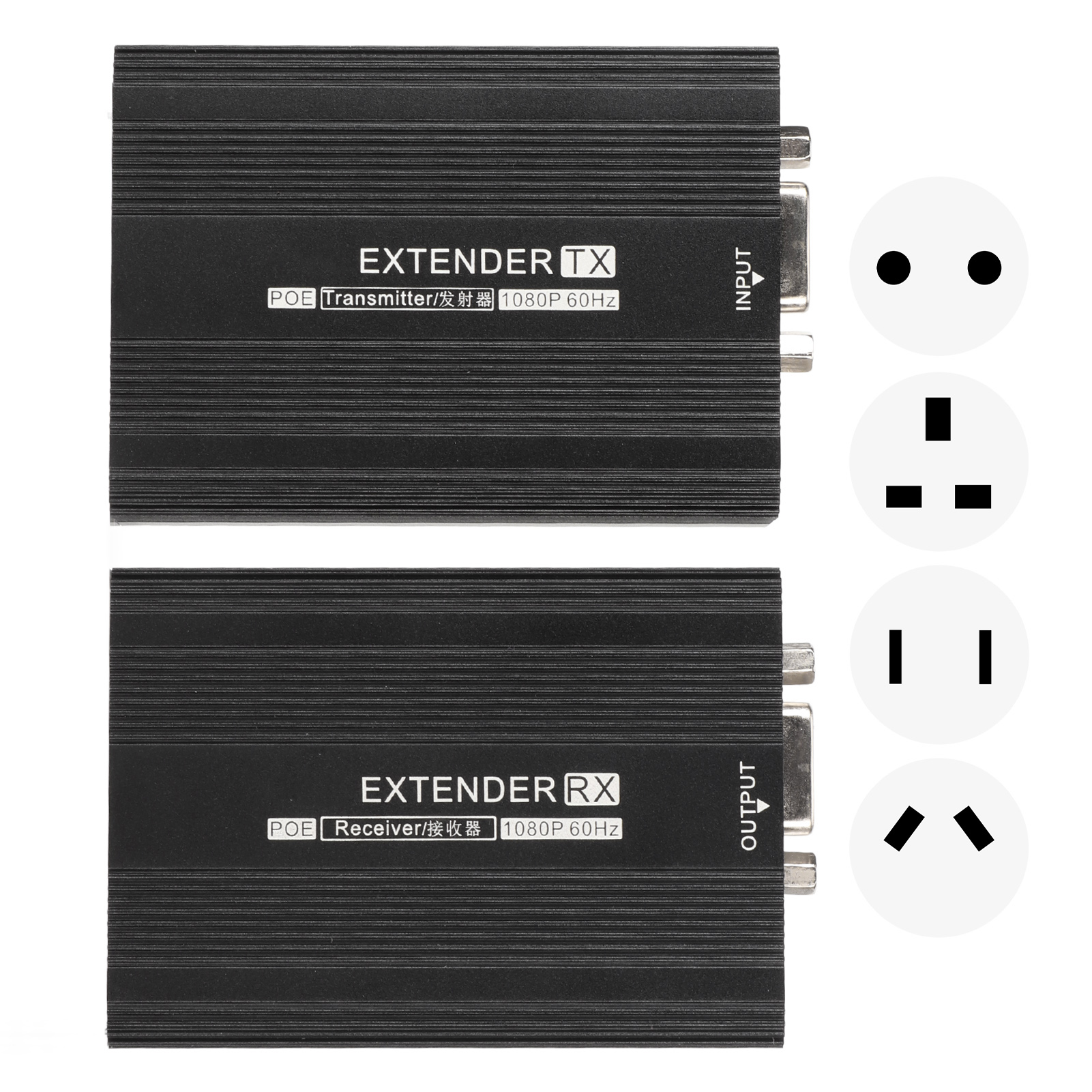 VGA Extender Multifunction Long Range 492.1ft 1080P 60HZ VGA Transmitter Rec SAL - Photo 29/30