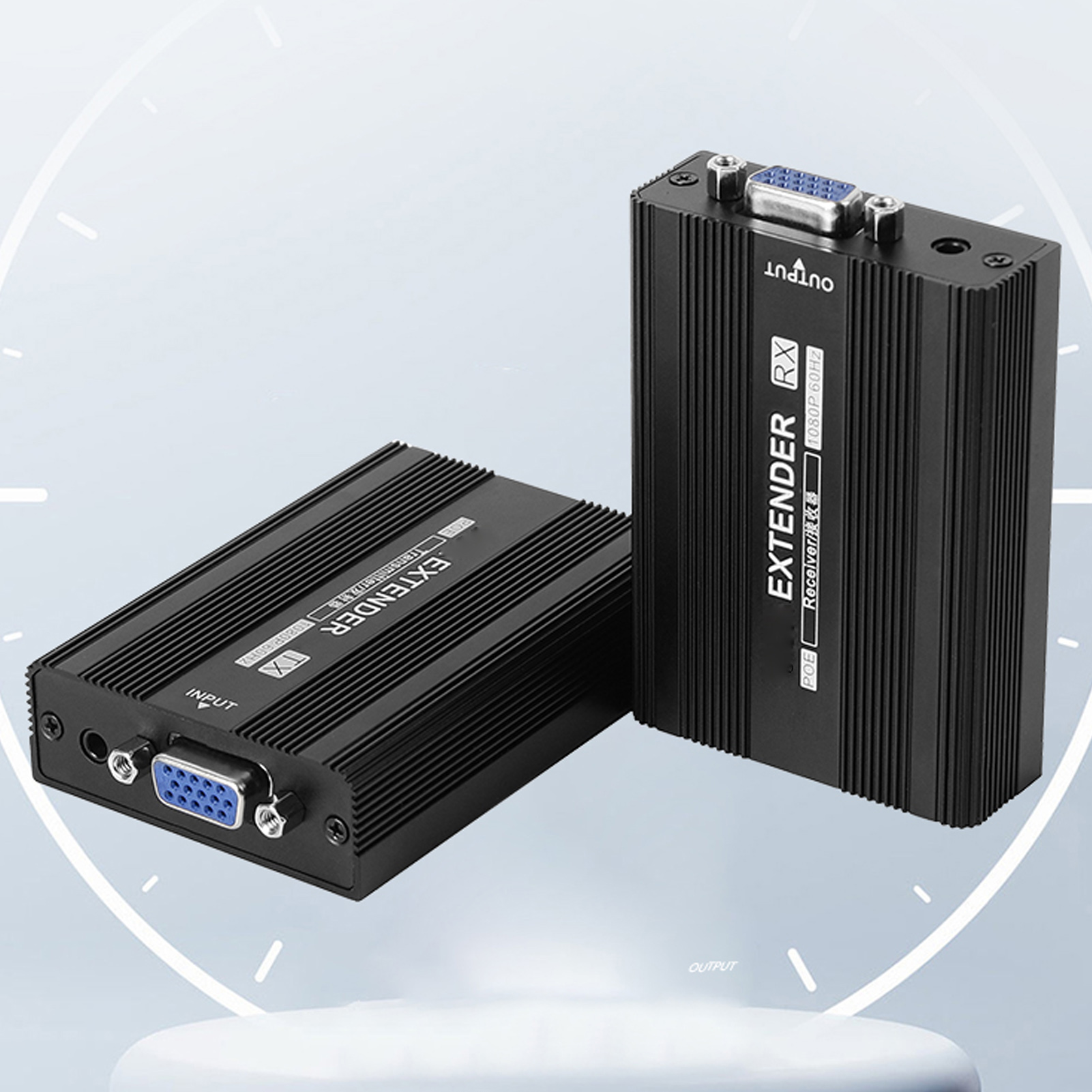 VGA Extender Multifunction Long Range 492.1ft 1080P 60HZ VGA Transmitter Rece FY - Afbeelding 28 van 30
