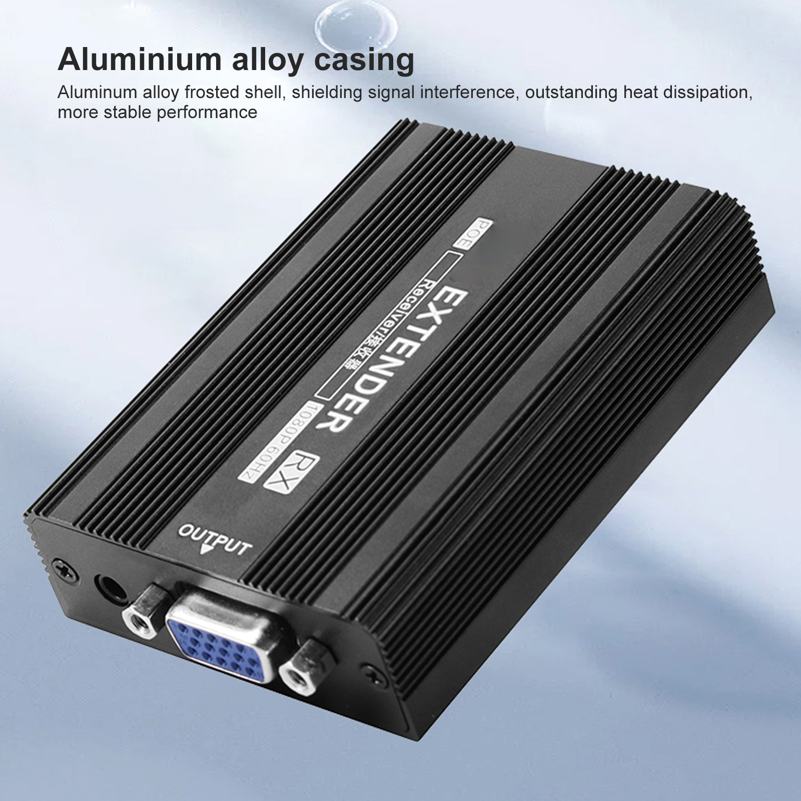 VGA Extender Multifunction Long Range 492.1ft 1080P 60HZ VGA Transmitter Rece FY - Afbeelding 27 van 30