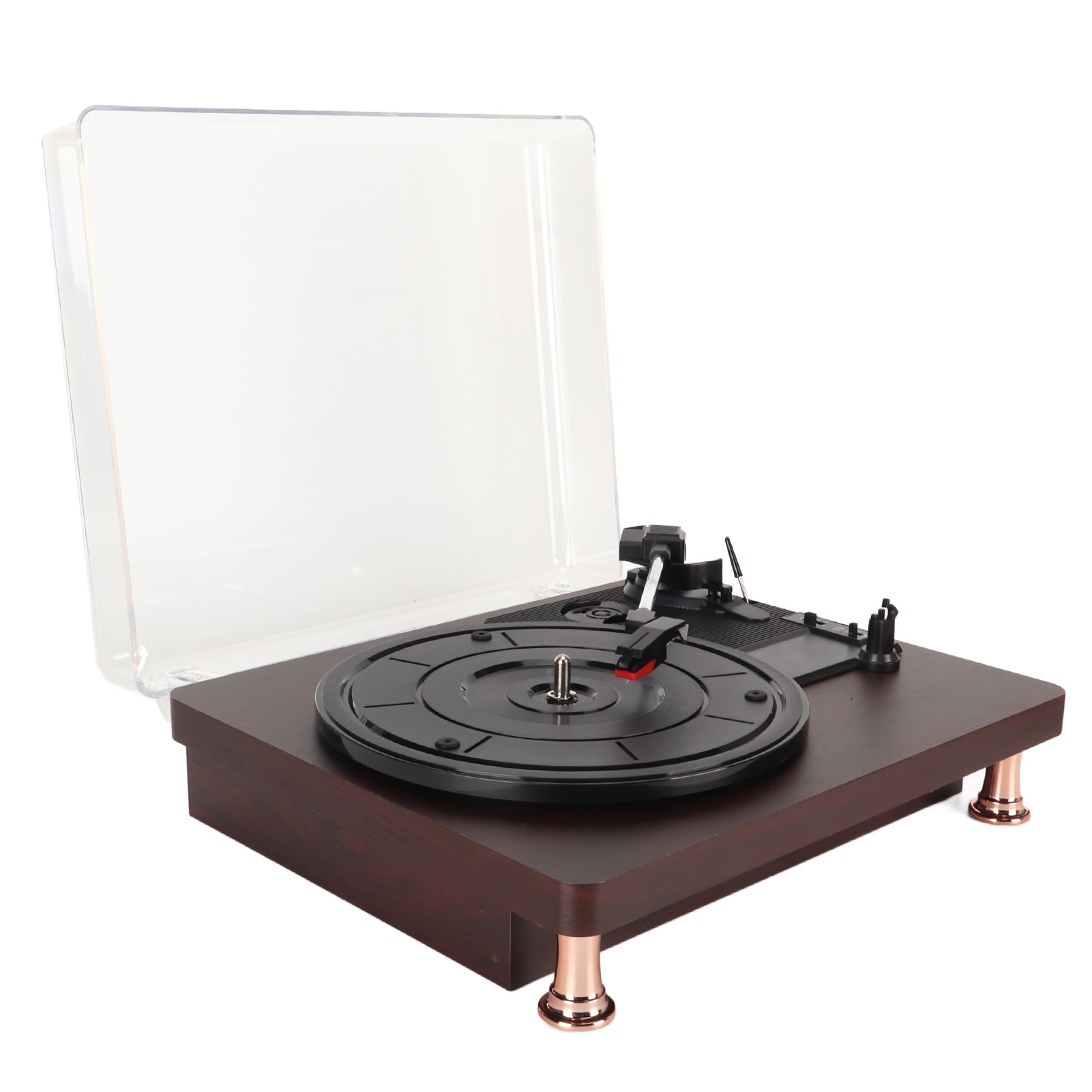 Vinyl Record Player 3 Speed Built In Stereo Speaker Vintage Turntable Phonog - Picture 15 of 21