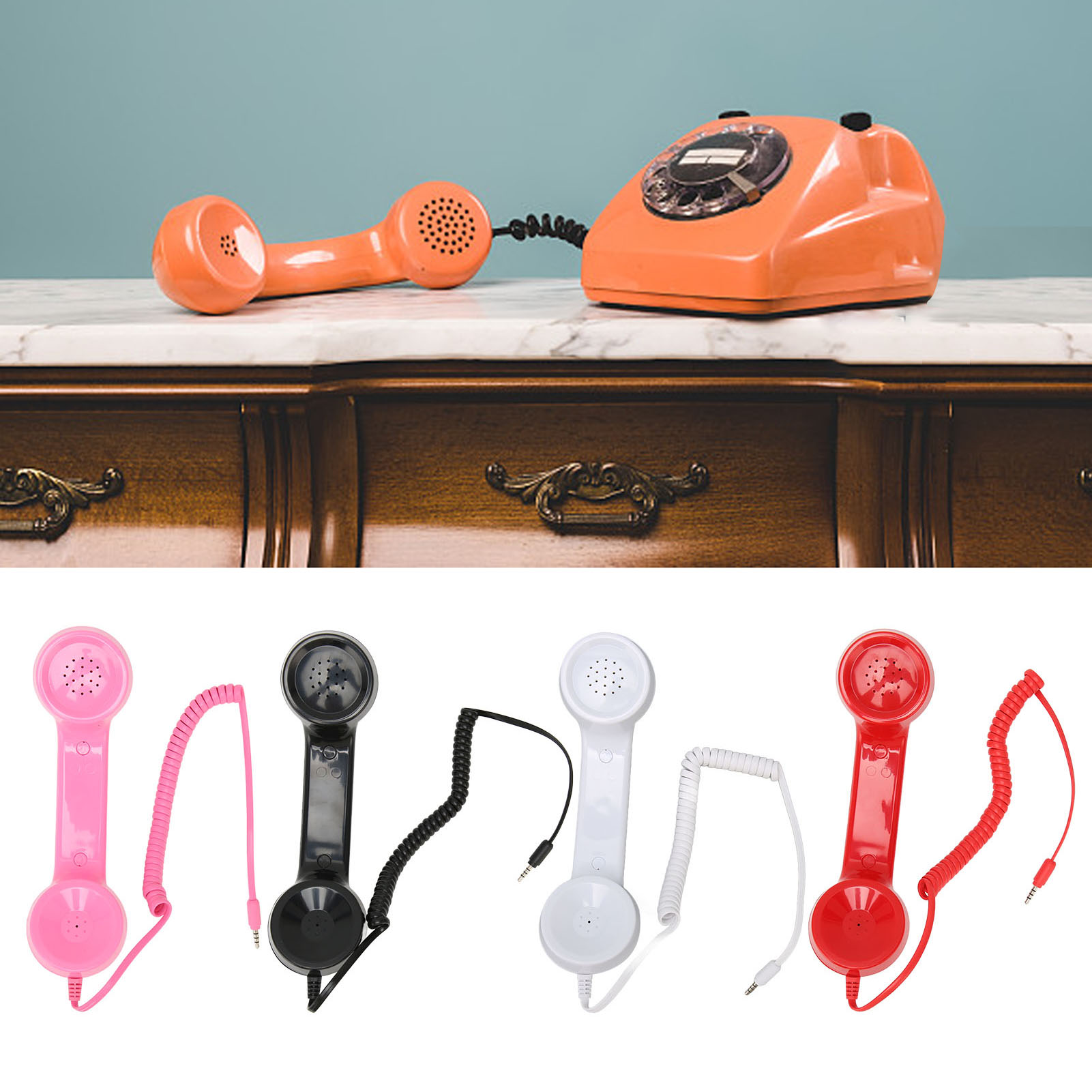 Retro Phone Handset Multifunction Radiation Proof Handheld Cell Phone Receive FY - Afbeelding 29 van 34