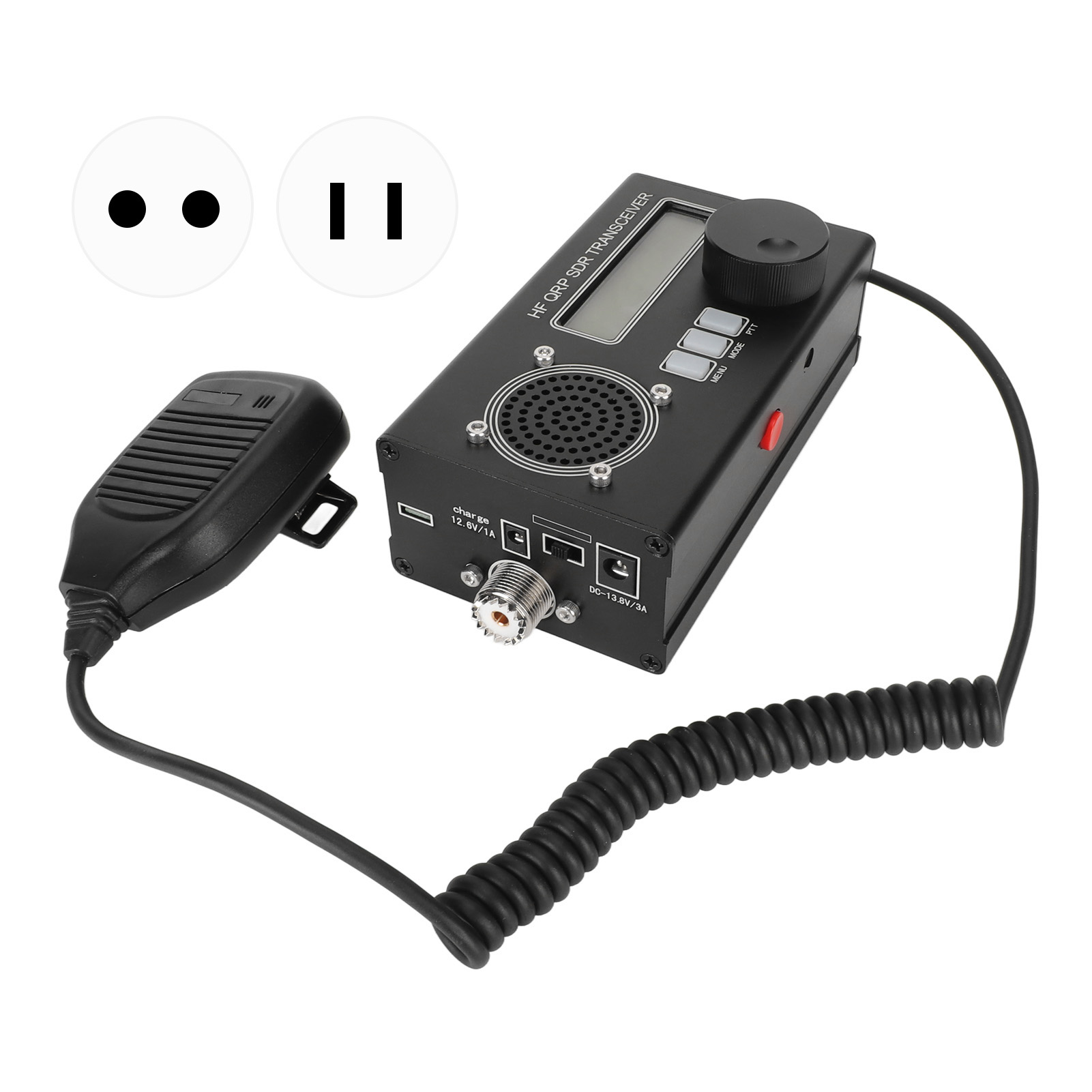 SDR Odbiornik radiowy Open Source USDX QRP HF 8 pasm USDR Shortwave CB - Zdjęcie 29 z 30