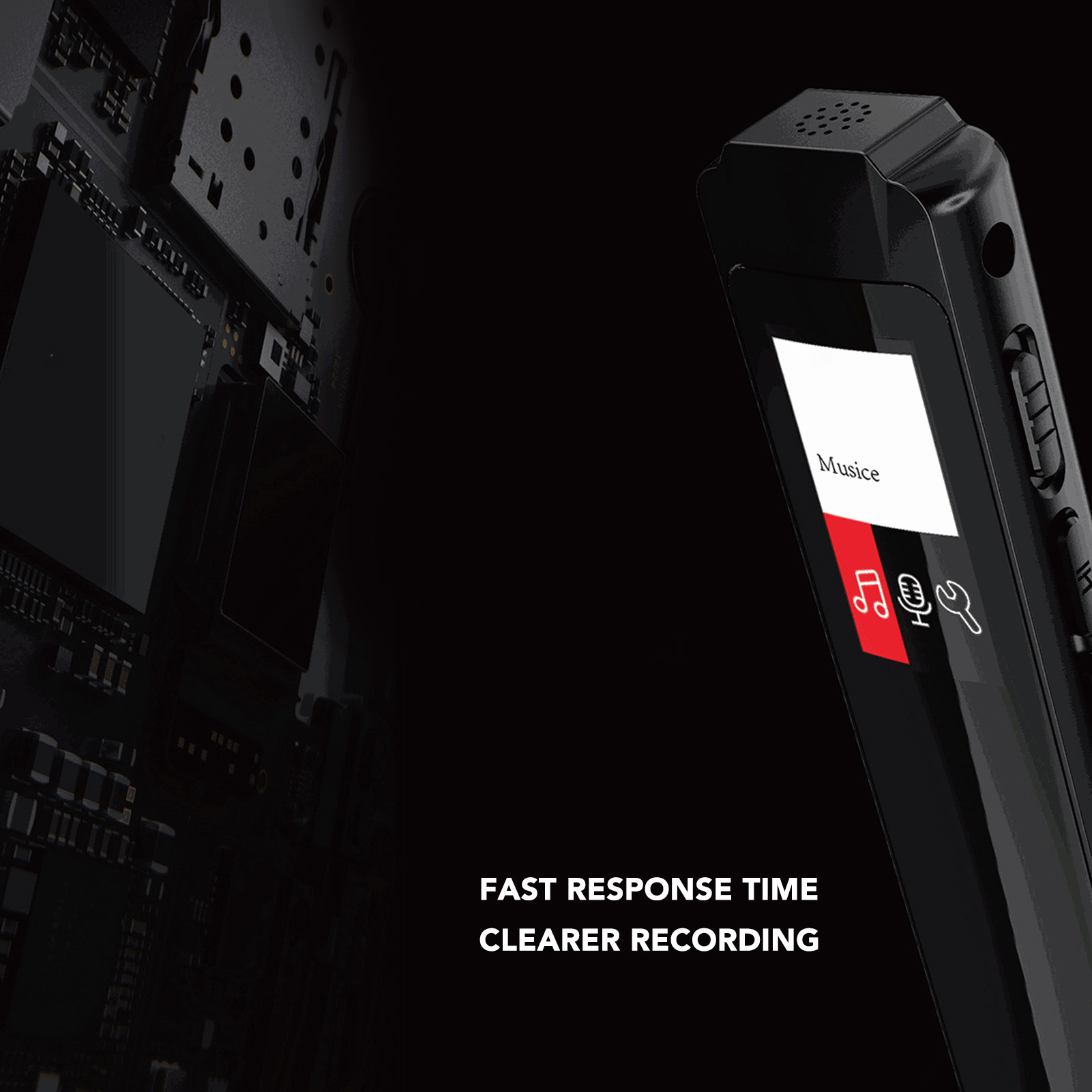Digital Voice Recorder HD Smart Noise Reduction Small MP3 Player Voice Activ GS0 - Picture 13 of 21