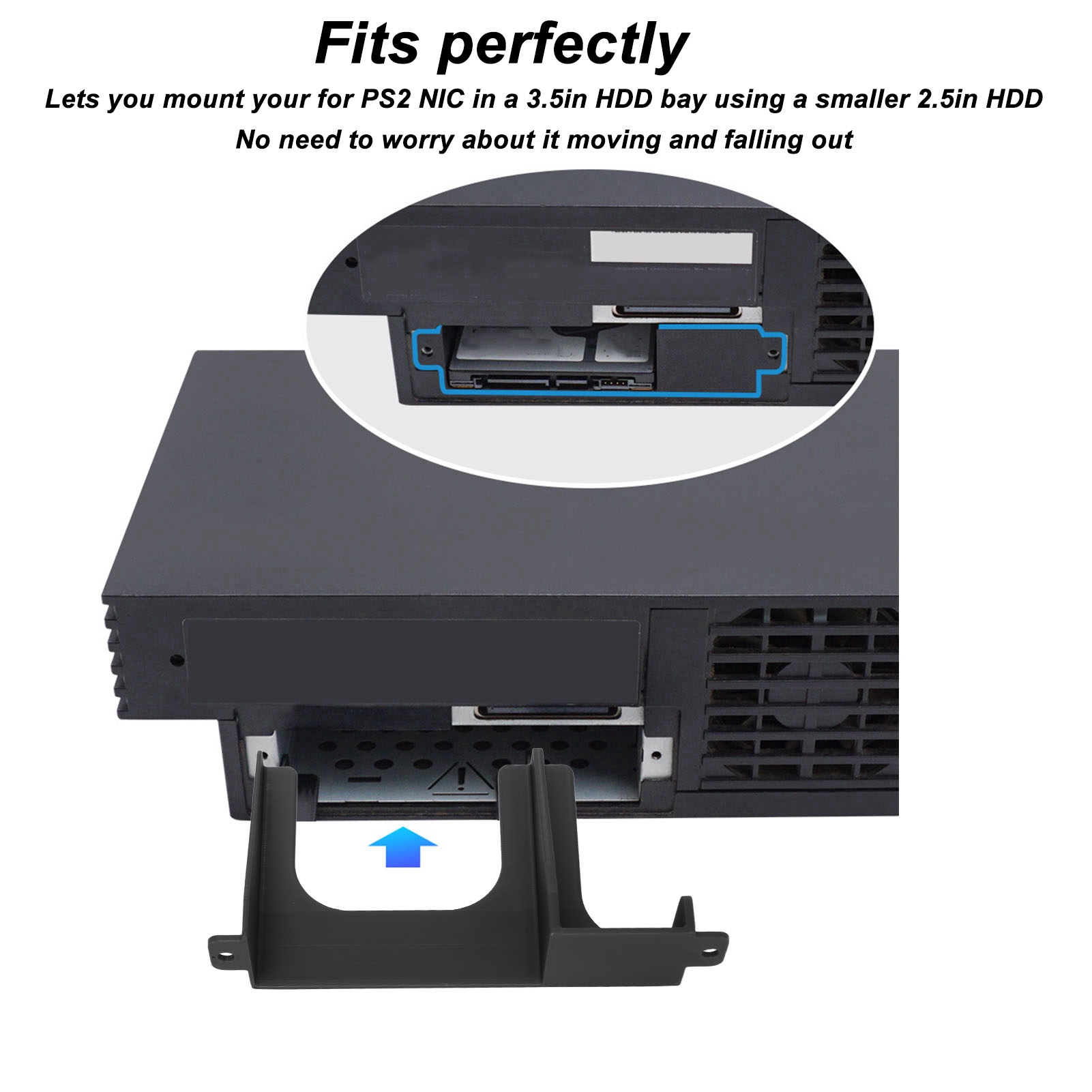 2x 2.5in Hard Drive Bracket HDD SSD 3D Printed Bracket For SCPH 30000 SC NEW - Zdjęcie 18 z 30