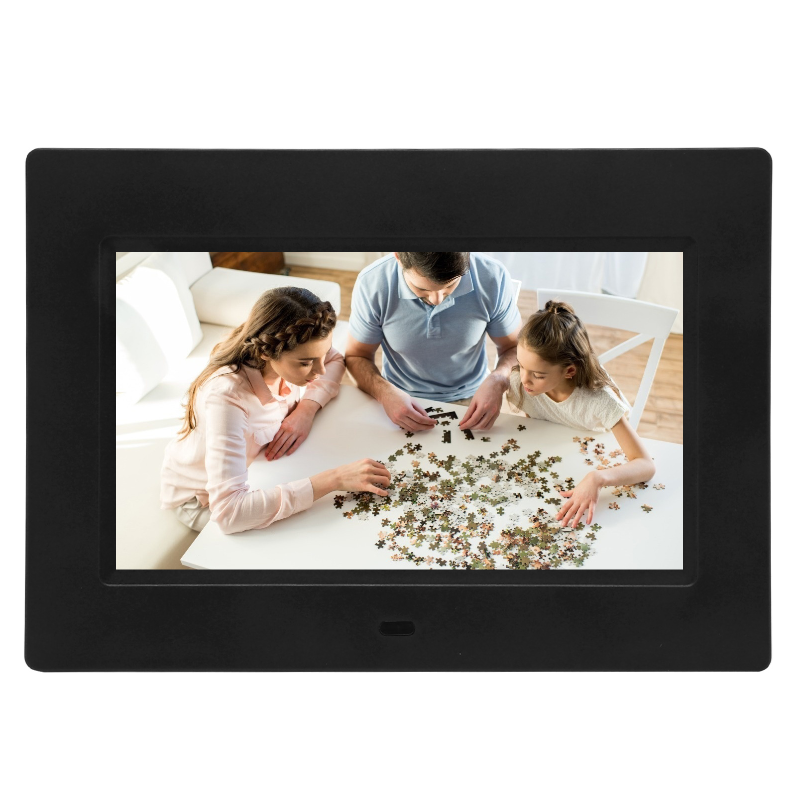 Digital Photo Frame 7in HD IPS Screen Support USB Storage Card Music Video P NEW - Afbeelding 13 van 21