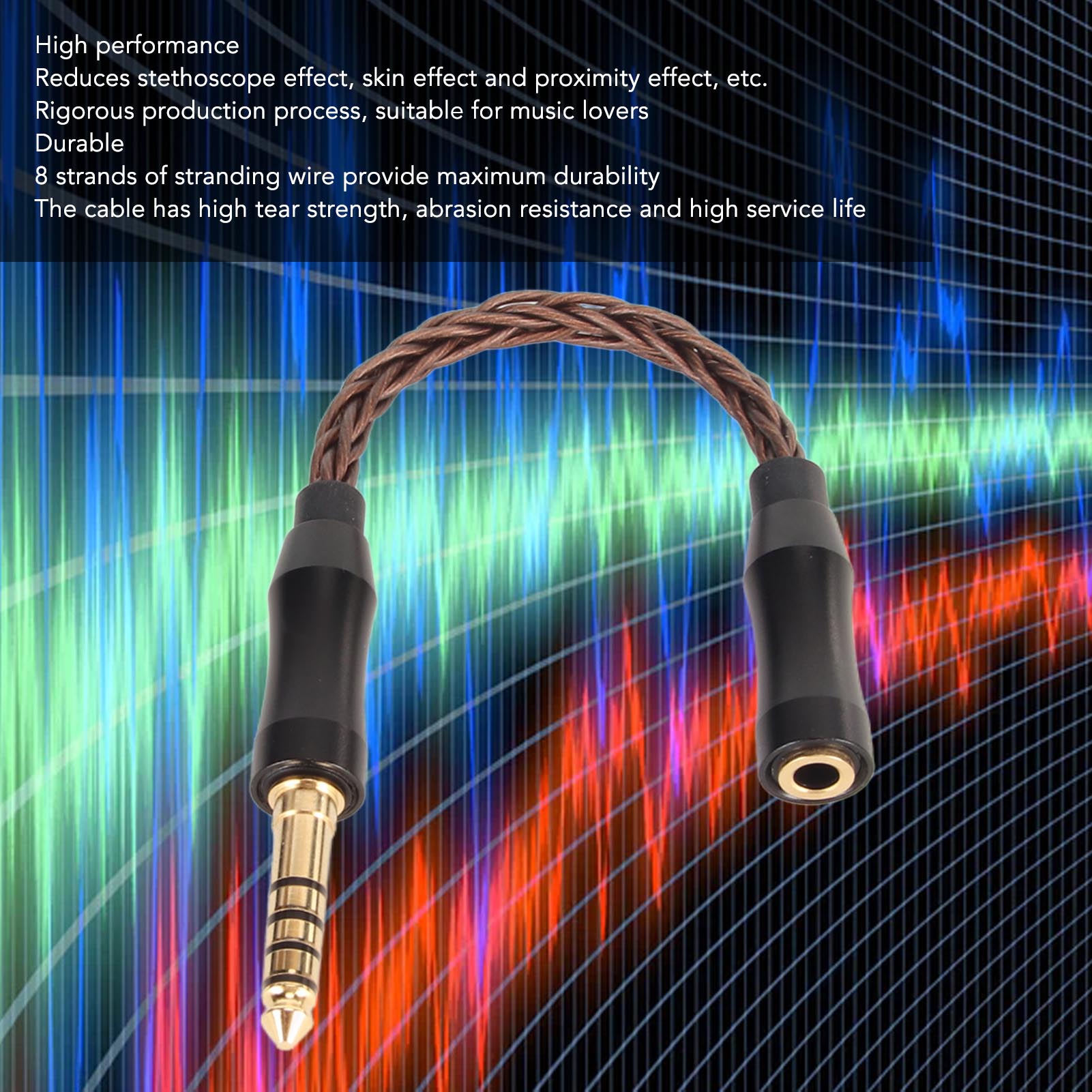 3.5mm to 4.4mm Headphone Adapter Cable Gold Plated 3.5mm Stereo Female to 4.4mm - 第 21/21 張圖片