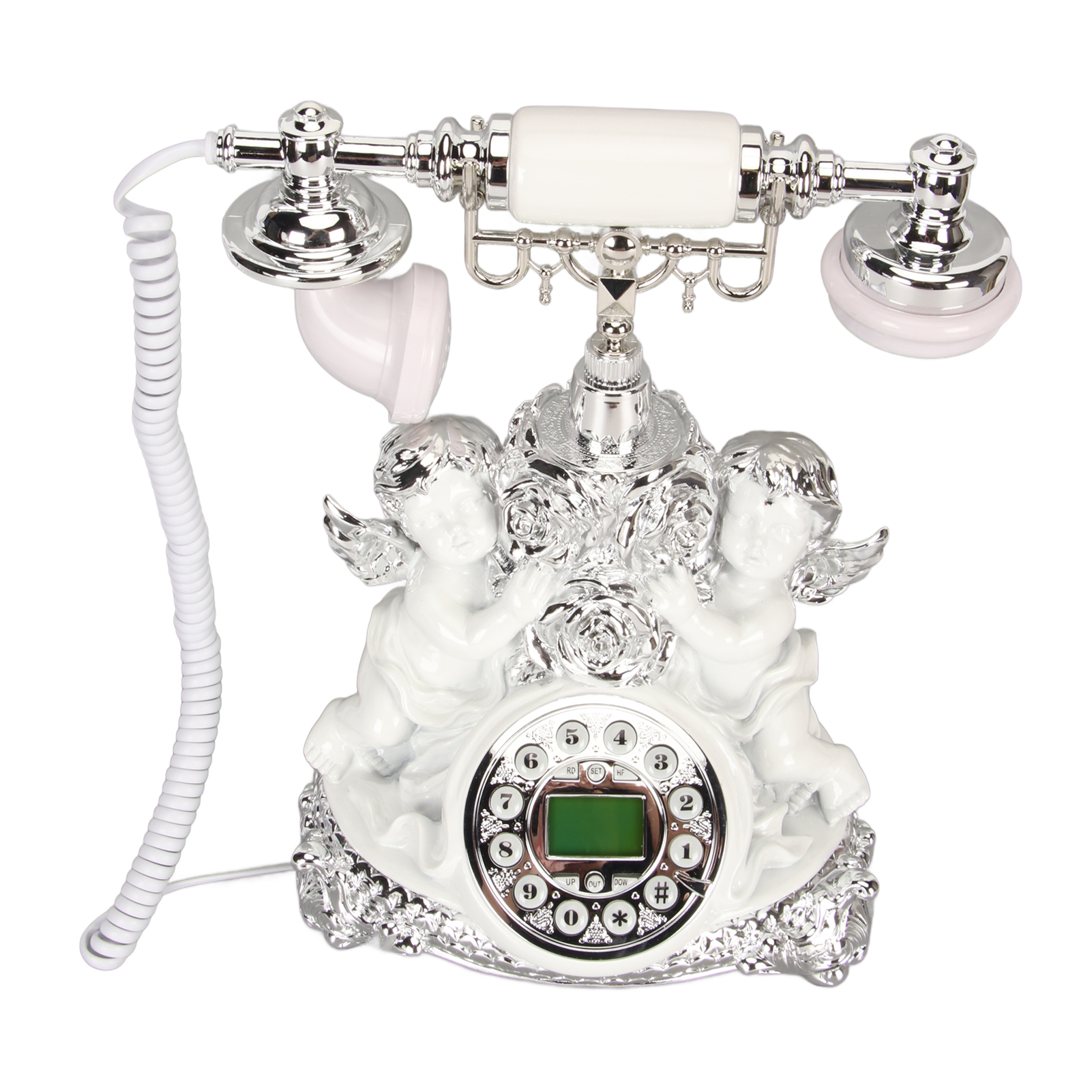 RETRO LANDLINE PHONE With LCD Display Old Fashioned Antique Vintage