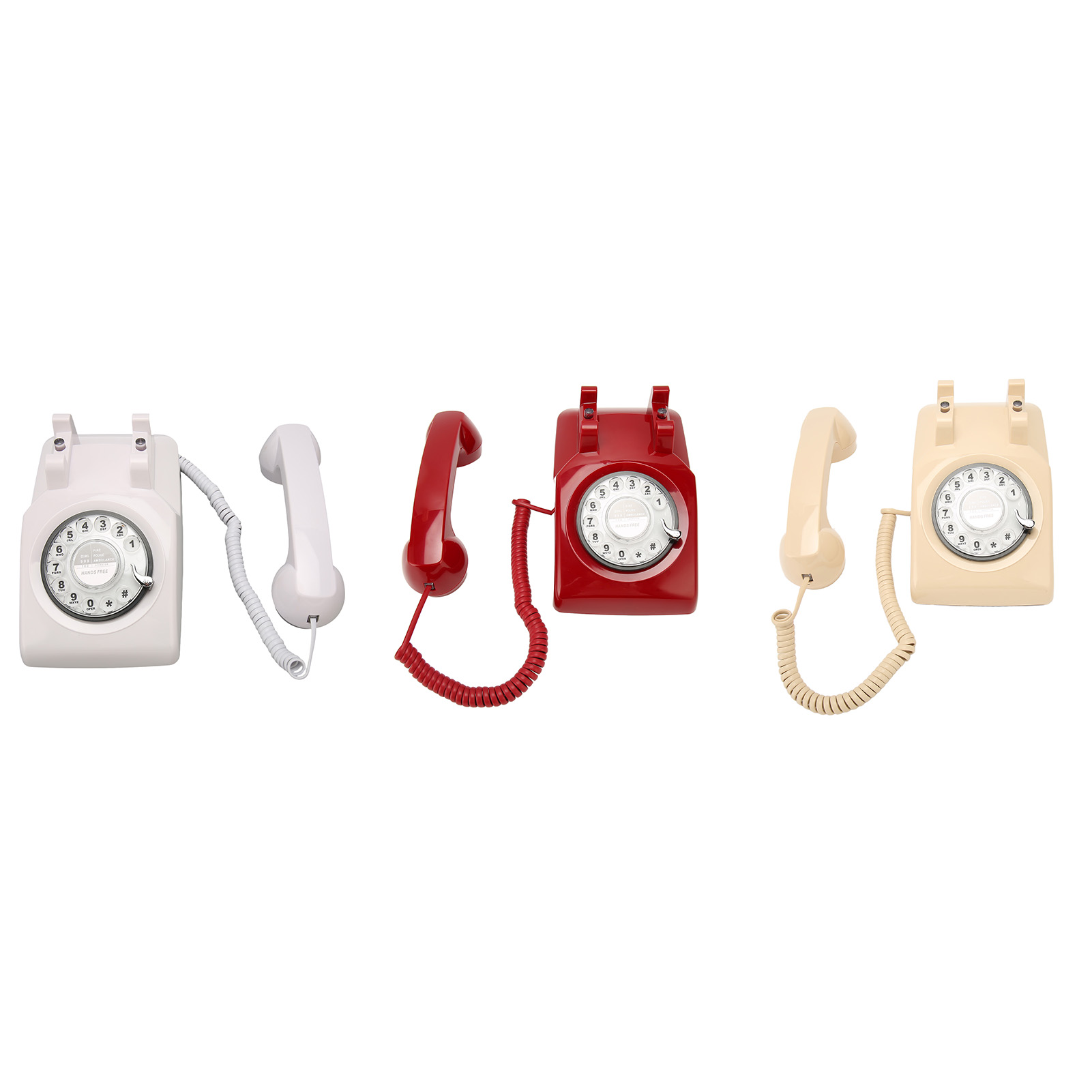 Retro Rotating Phone Old Fashioned Vintage Landline Phone With Mechanical Rin FY - Afbeelding 28 van 31