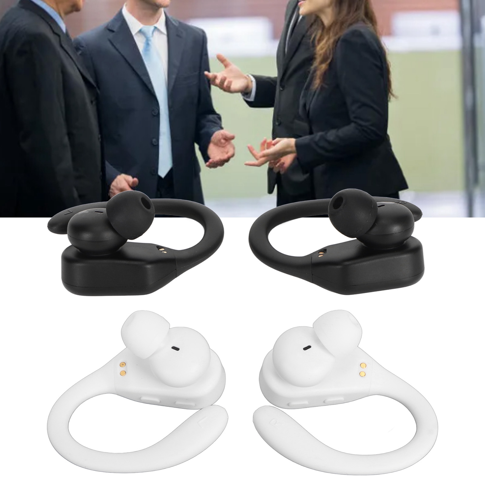 BT Translator Earbuds 144 Languages Noise Reduction Stereo Wireless Translati FY - Afbeelding 28 van 29