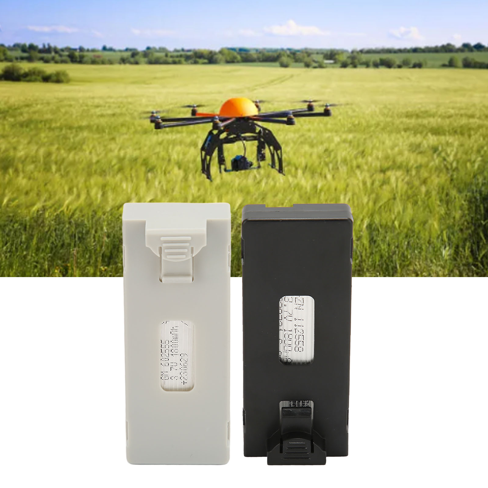 Batteria di ricambio per drone radiocomandato 3,7 V 1800 mAh batteria RC UAV per E88 E525 E99 K3 SPM - Foto 27 di 28
