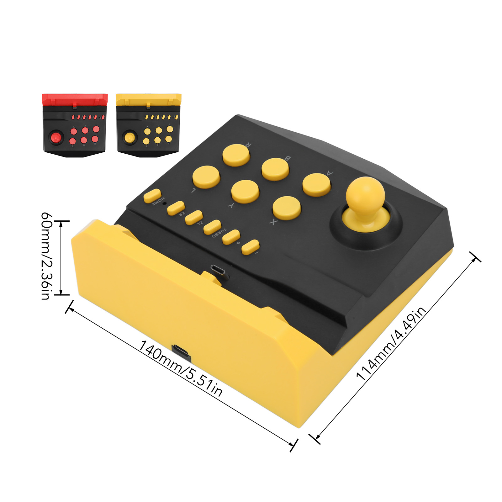 Arcade Game Joystick Plug And Play Fight Stick Controller Burst Function - Picture 26 of 28