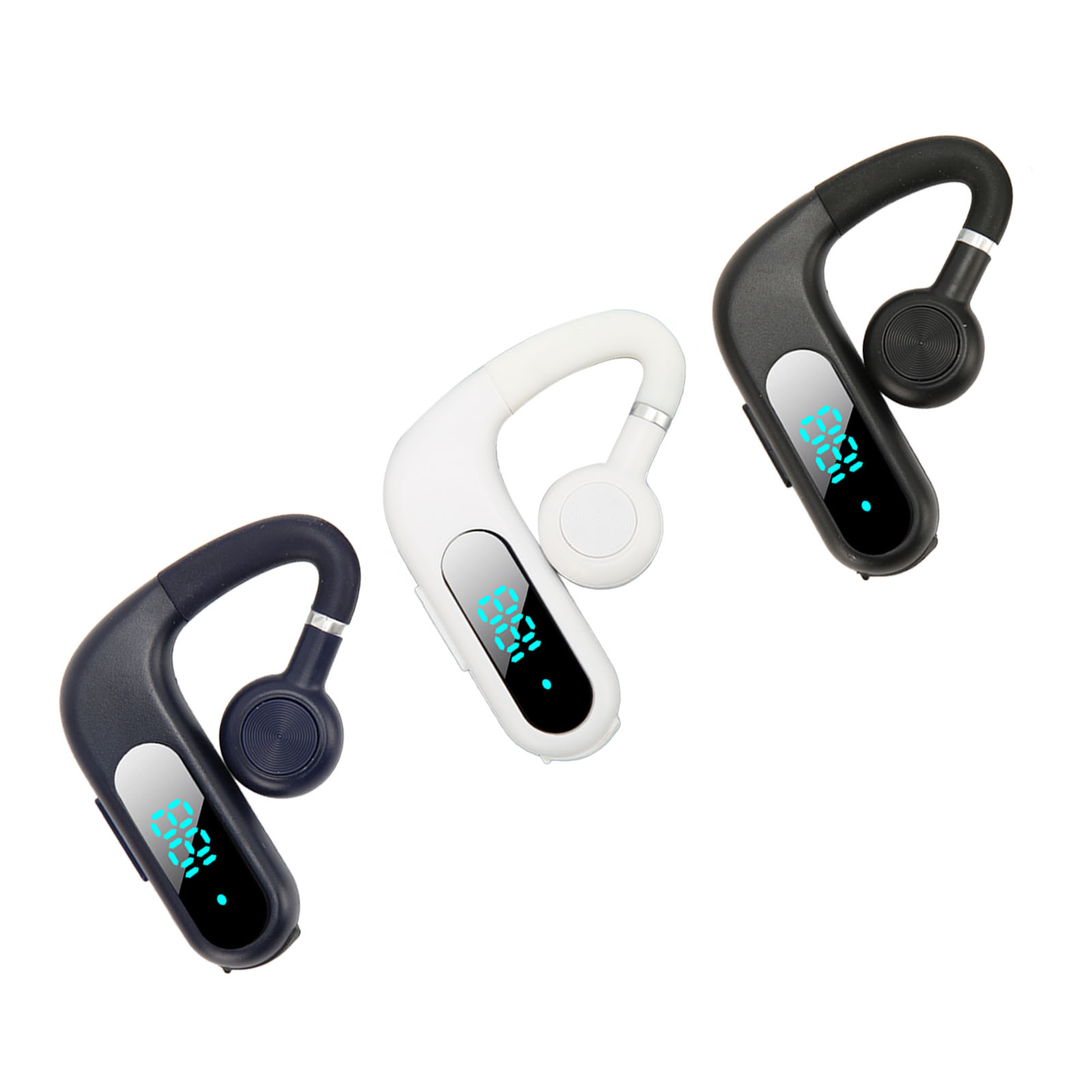 BT Earpiece V5.3 Noise Cancelling Hands Free Earphone Ultralight Portable 1 HLF - Zdjęcie 18 z 18