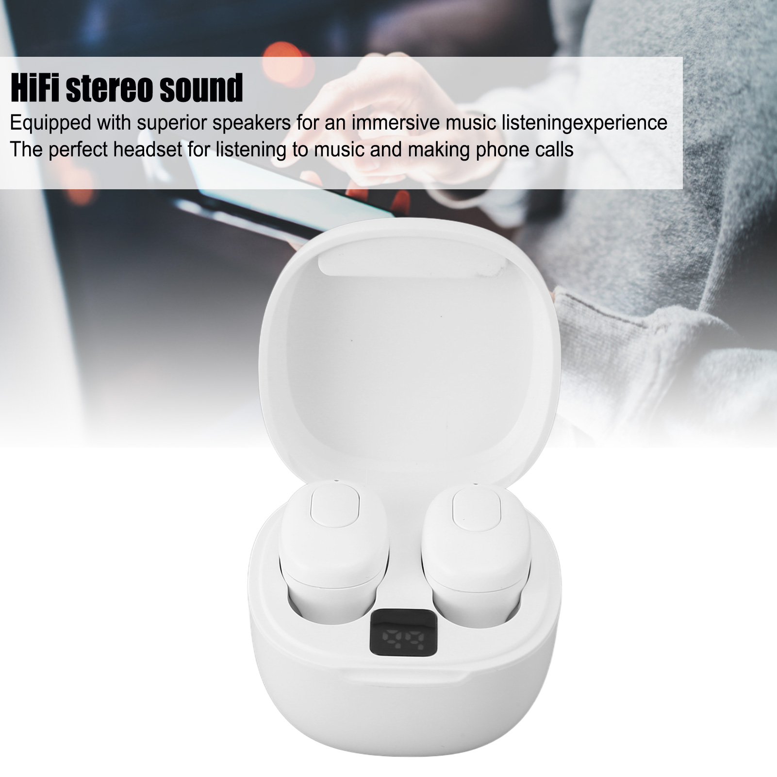 Language Translator Earbuds BT5.0 Noise Canceling 74 Languages 70 Accents APP CB - Zdjęcie 26 z 28