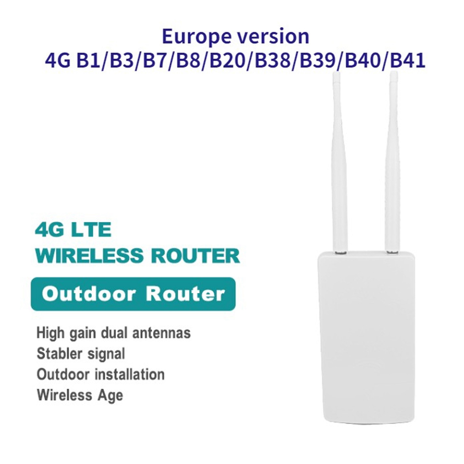 4G LTE Wireless Router With SIM Card Slot 300Mbps Unlocked Wireless Mobile Wi FY - Afbeelding 25 van 30