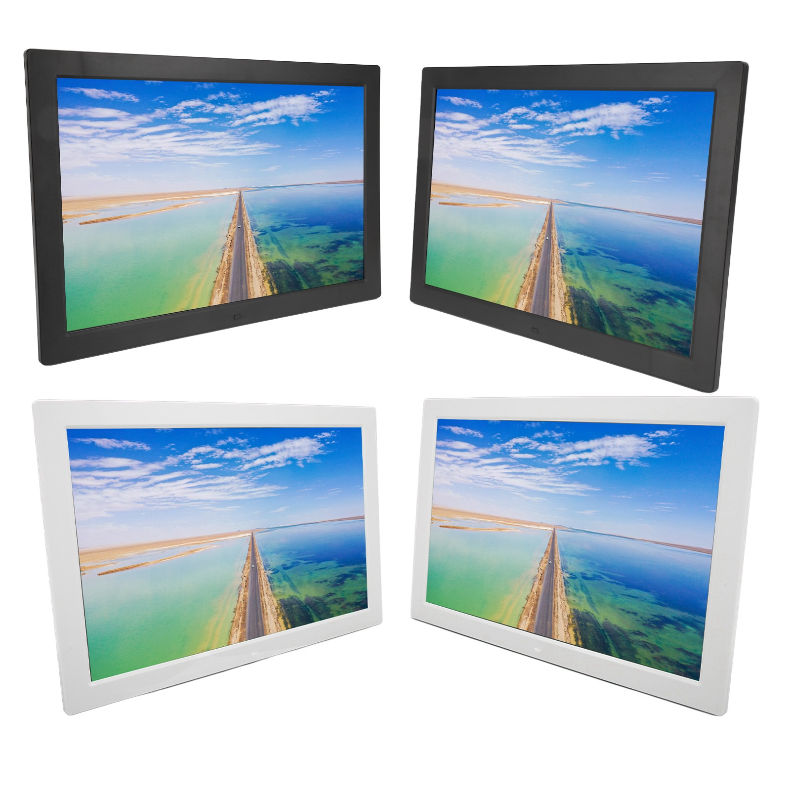 17in Digital Photo Frame 16:10 IPS Screen 1440x900 Supports Video Sound Pict NEW - Afbeelding 15 van 21