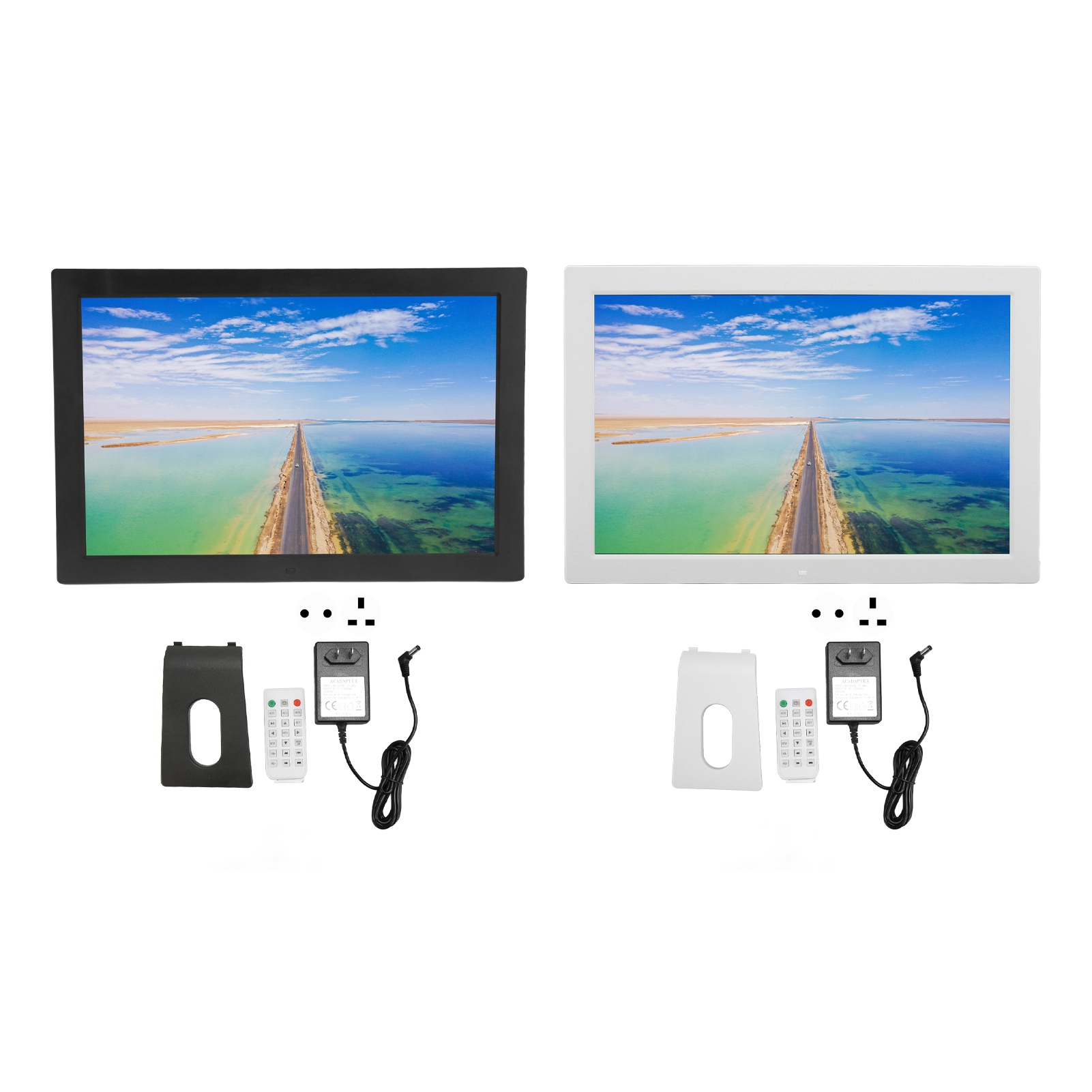 17in Digital Photo Frame 16:10 IPS Screen 1440x900 Supports Video Sound Pict NEW - Afbeelding 21 van 21