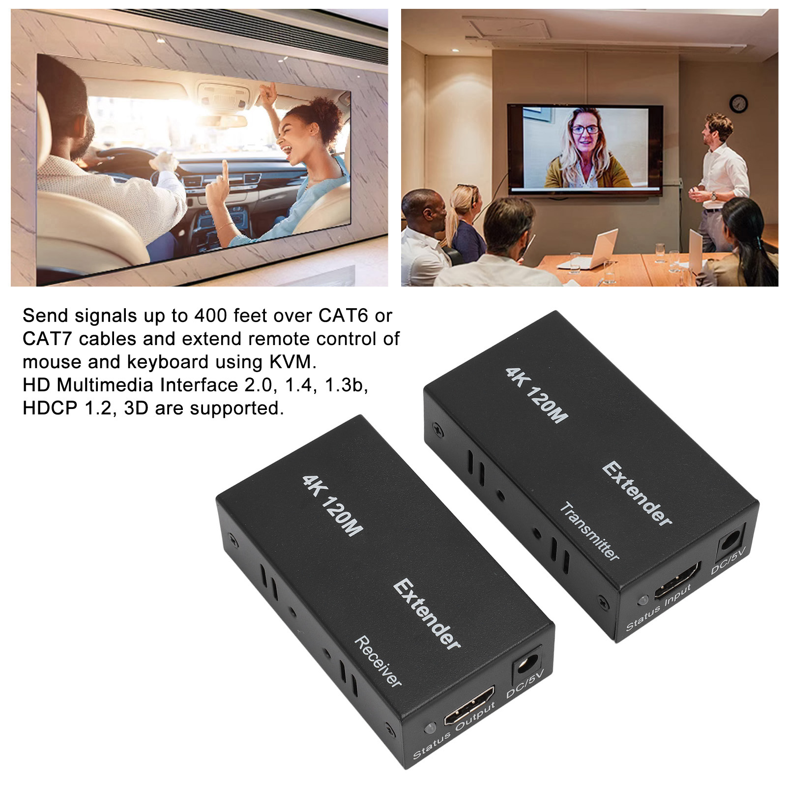 HD Multimedia Interface Network Extender 4K At 30hz Network Extension Transmi DB - Photo 17/21