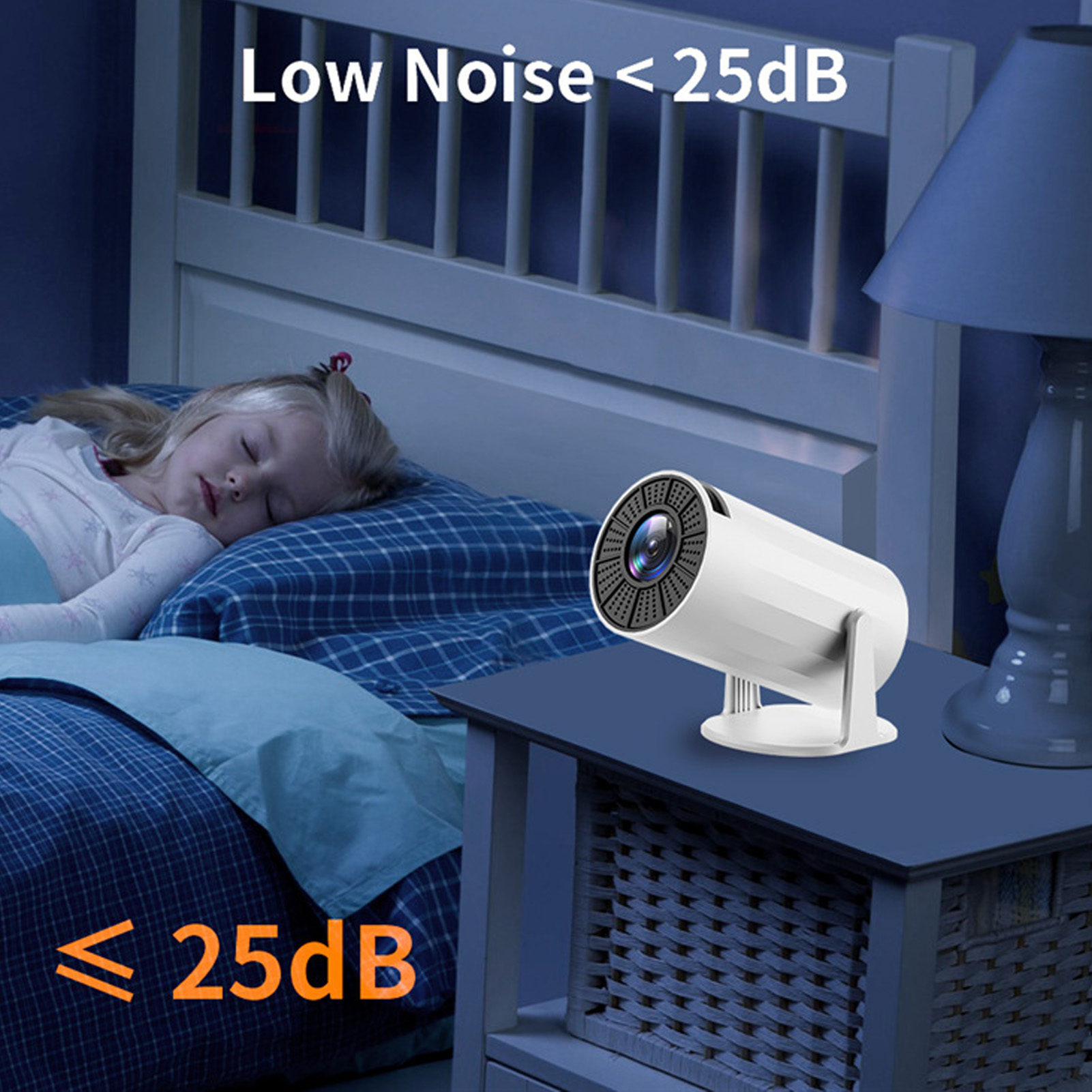 Portable Projector HD 4K 2.4 5G WiFi 5.0 180 Degree Rotation Automatic - Picture 13 of 24