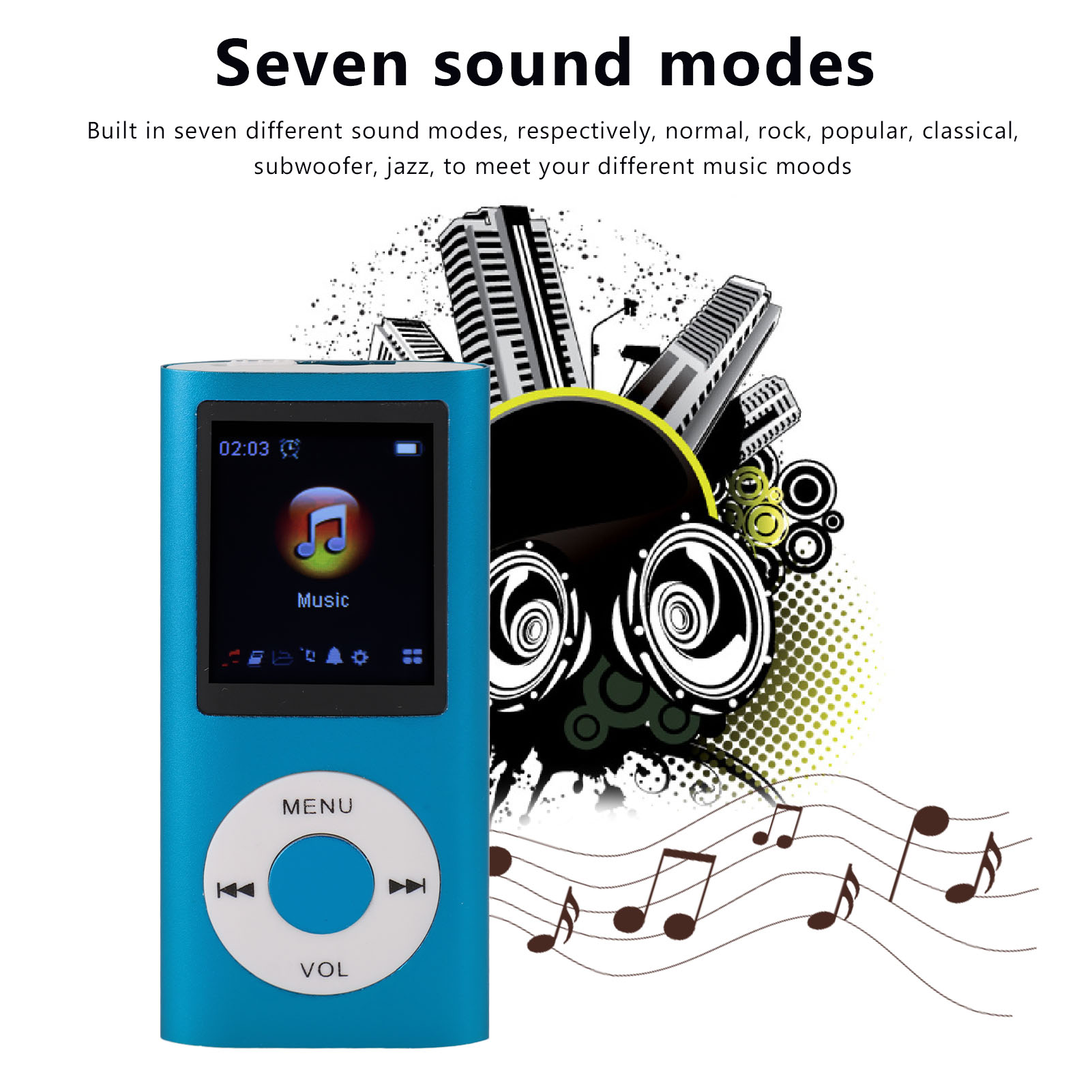 Portable MP3 Music Player 1.8inch TFT Screen HiFi Sound 7 Sound Effect Modes US - Picture 19 of 30